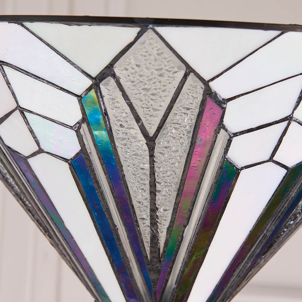 Interiors 1900 Astoria UpLighter Floor Lamp - Tiffany Glass