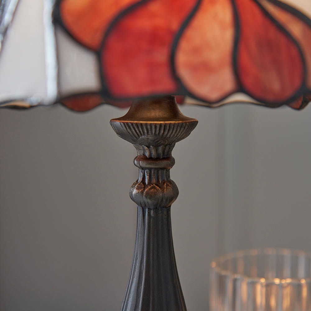Interiors 1900 Botanica Small Table Lamp - Tiffany Glass