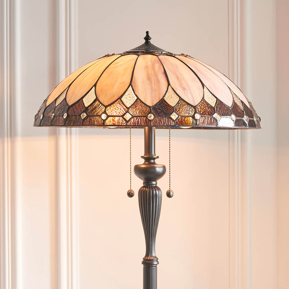 Interiors 1900 Brooklyn Floor Lamp - Tiffany Glass