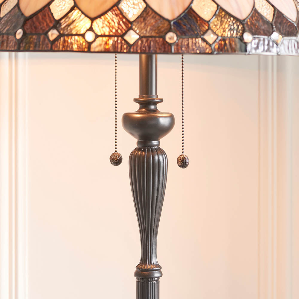 Interiors 1900 Brooklyn Floor Lamp - Tiffany Glass