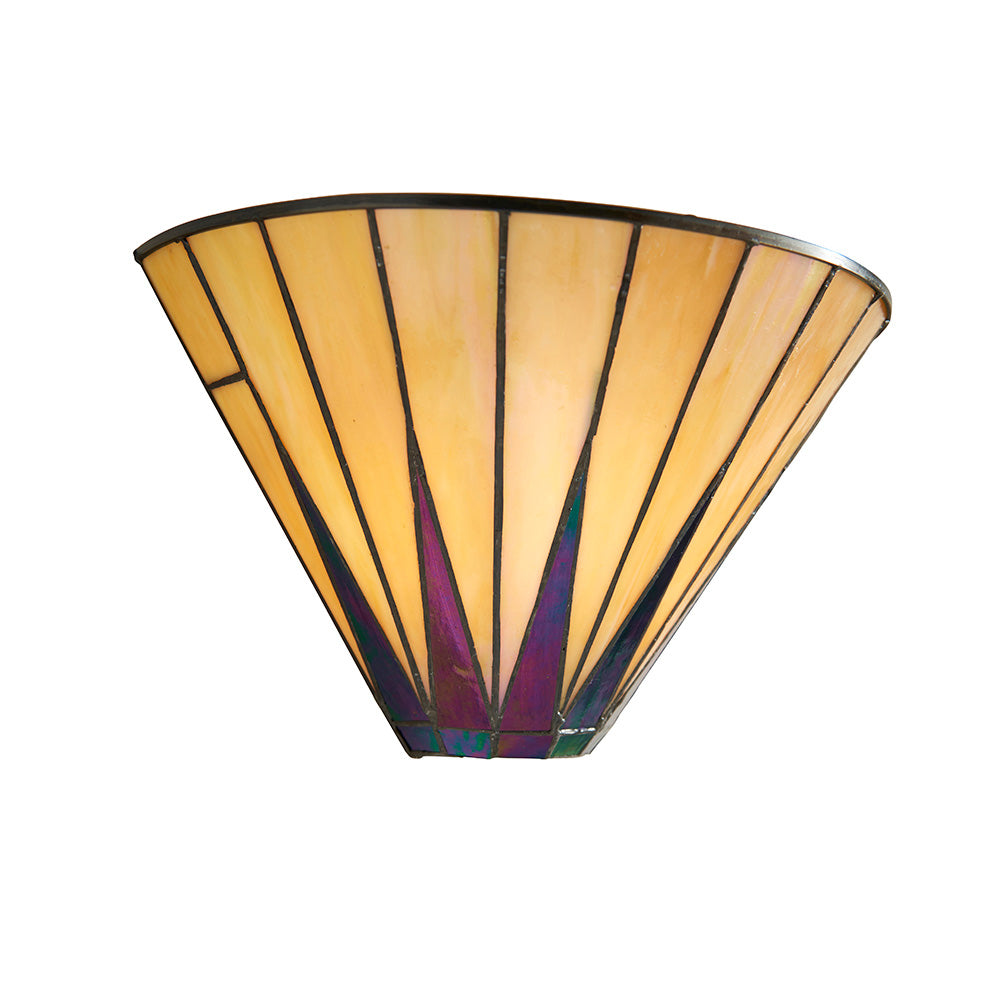 Interiors 1900 Dark Star Wall Fitting - Tiffany Glass