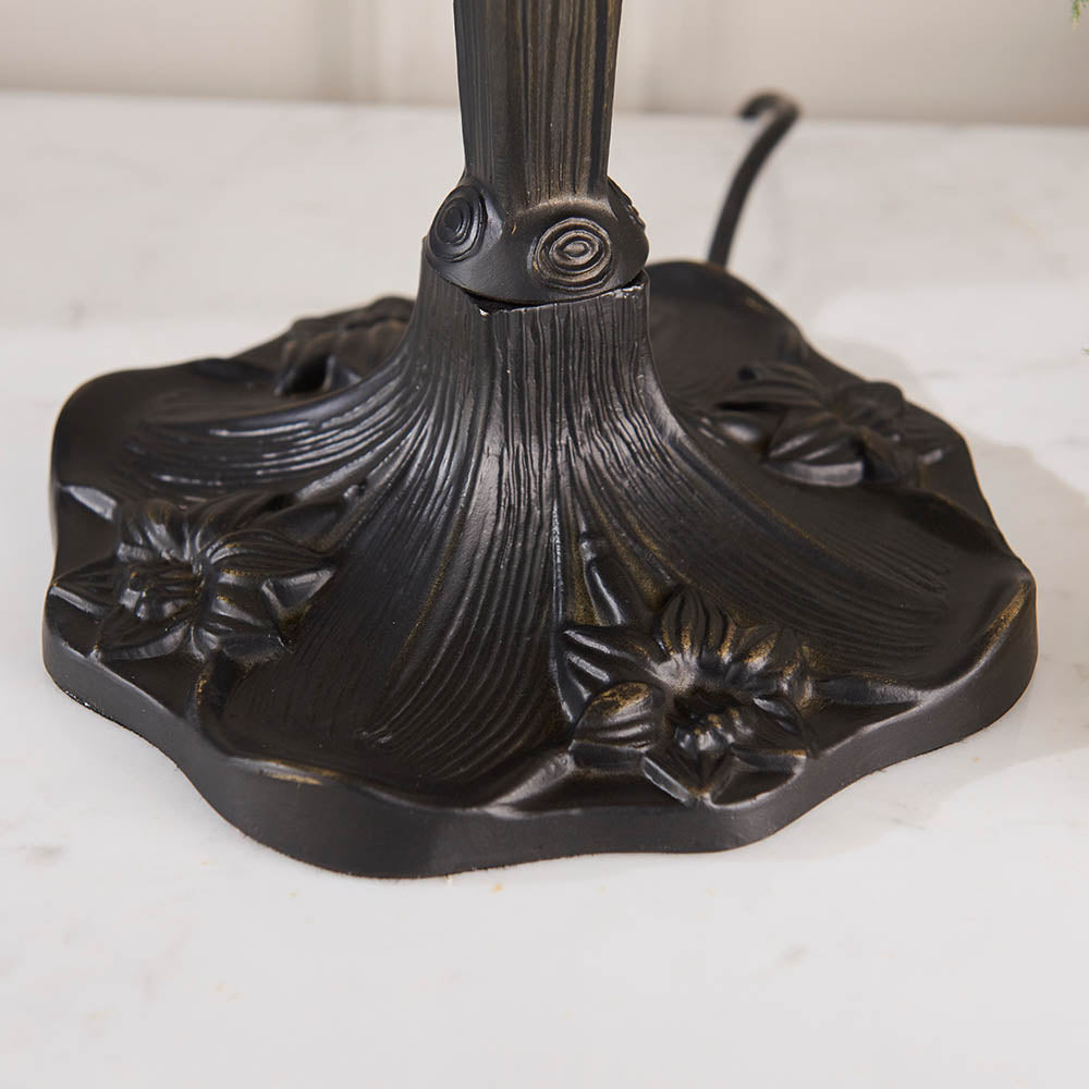 Interiors 1900 Dragonfly Blue Small Table Lamp - Tiffany Glass