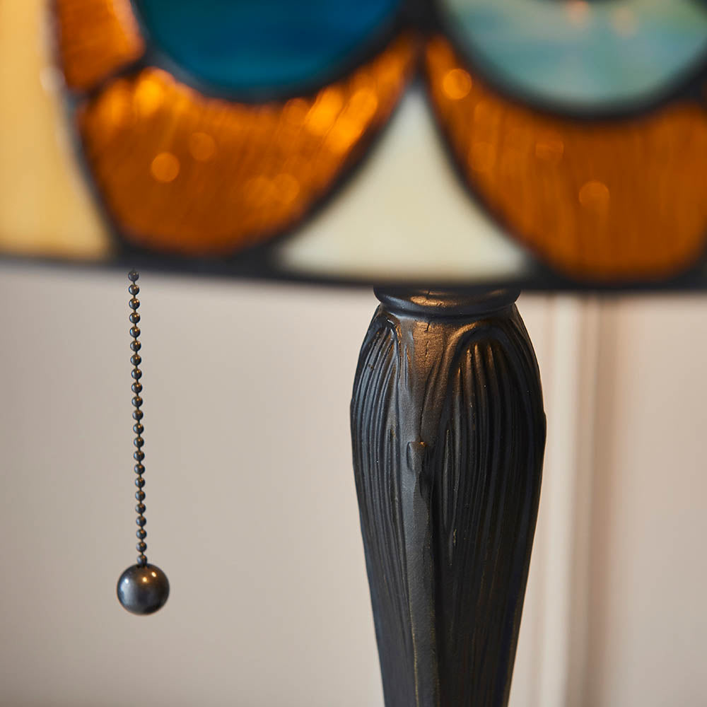 Interiors 1900 Hector Medium Table Lamp - Tiffany Glass