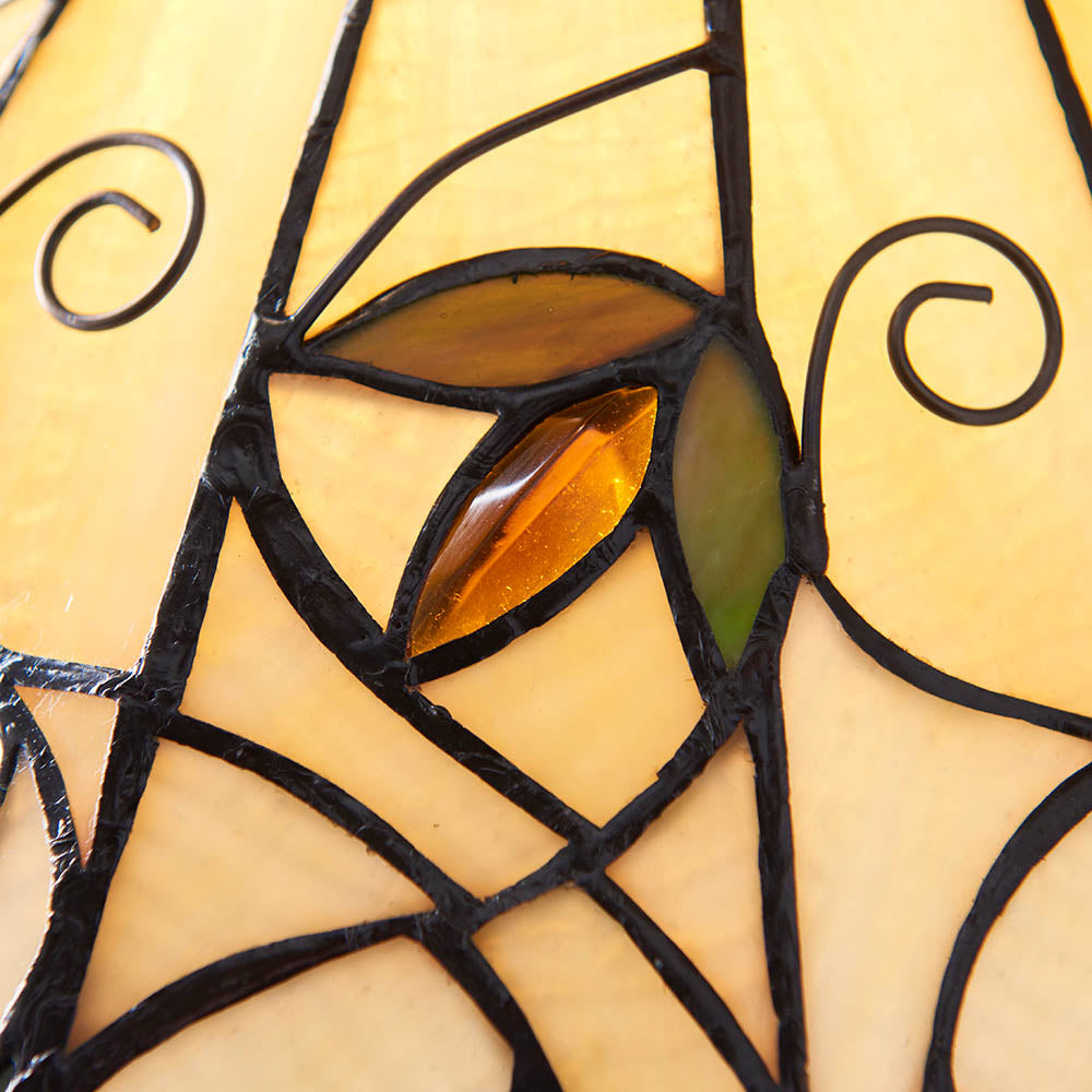 Interiors 1900 Jamelia Small Table Lamp - Tiffany Glass