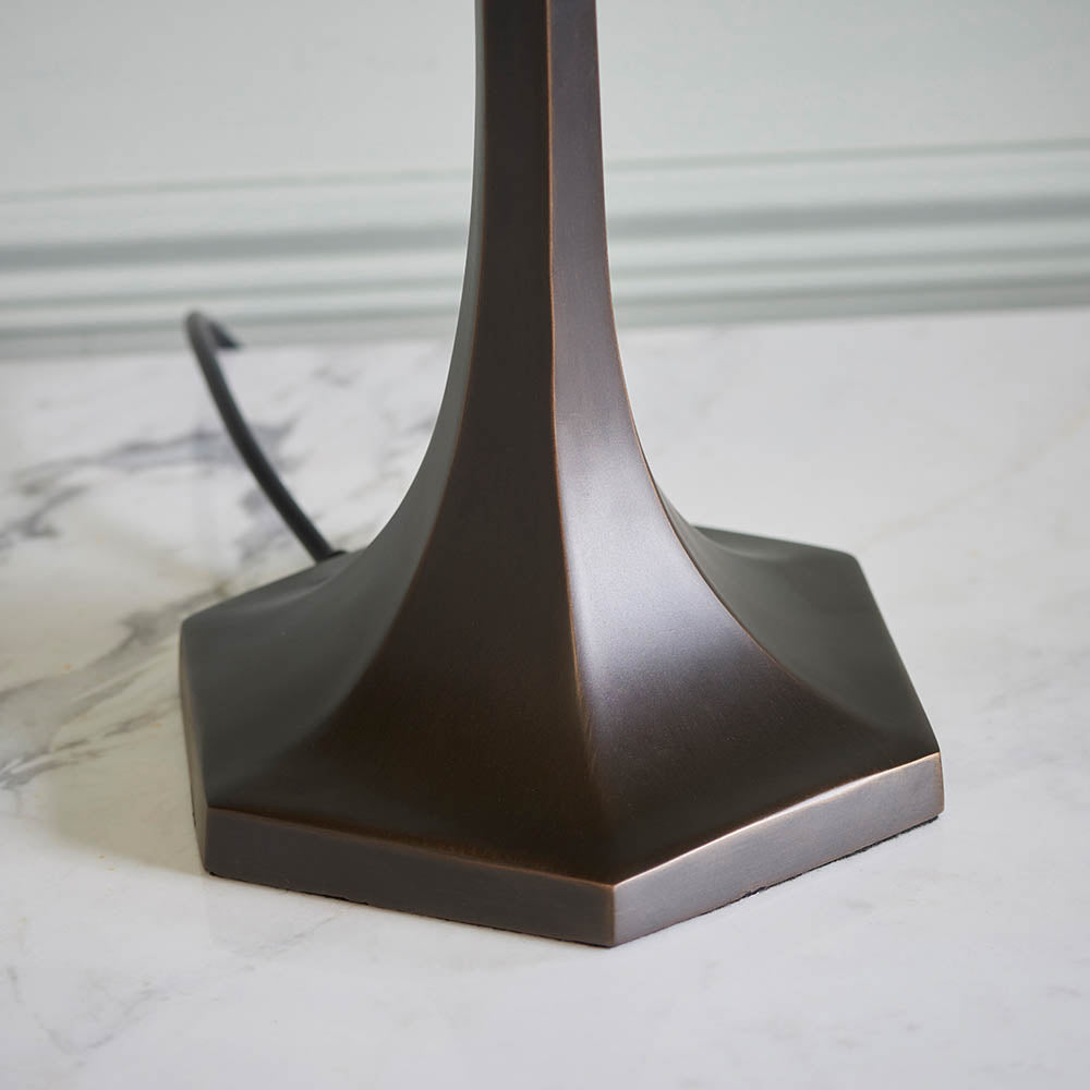 Interiors 1900 Nevada Medium Table Lamp - Tiffany Glass