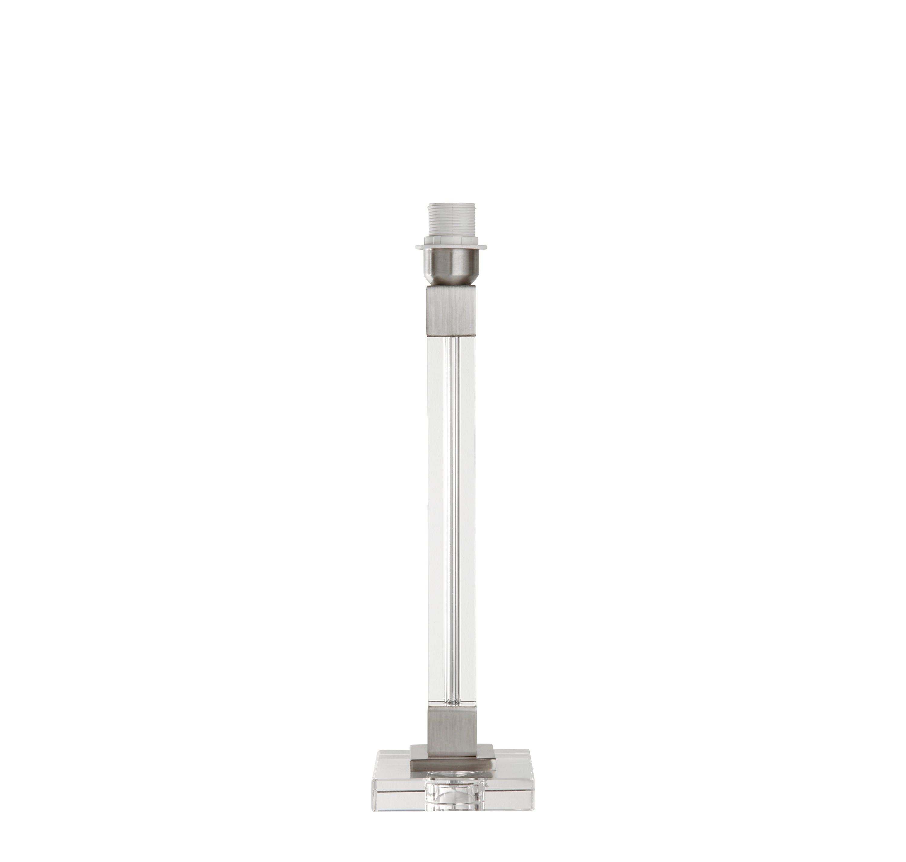 Searchlight Sarah Table Lamp Base - Satin Nickel & Crystal - Base Only