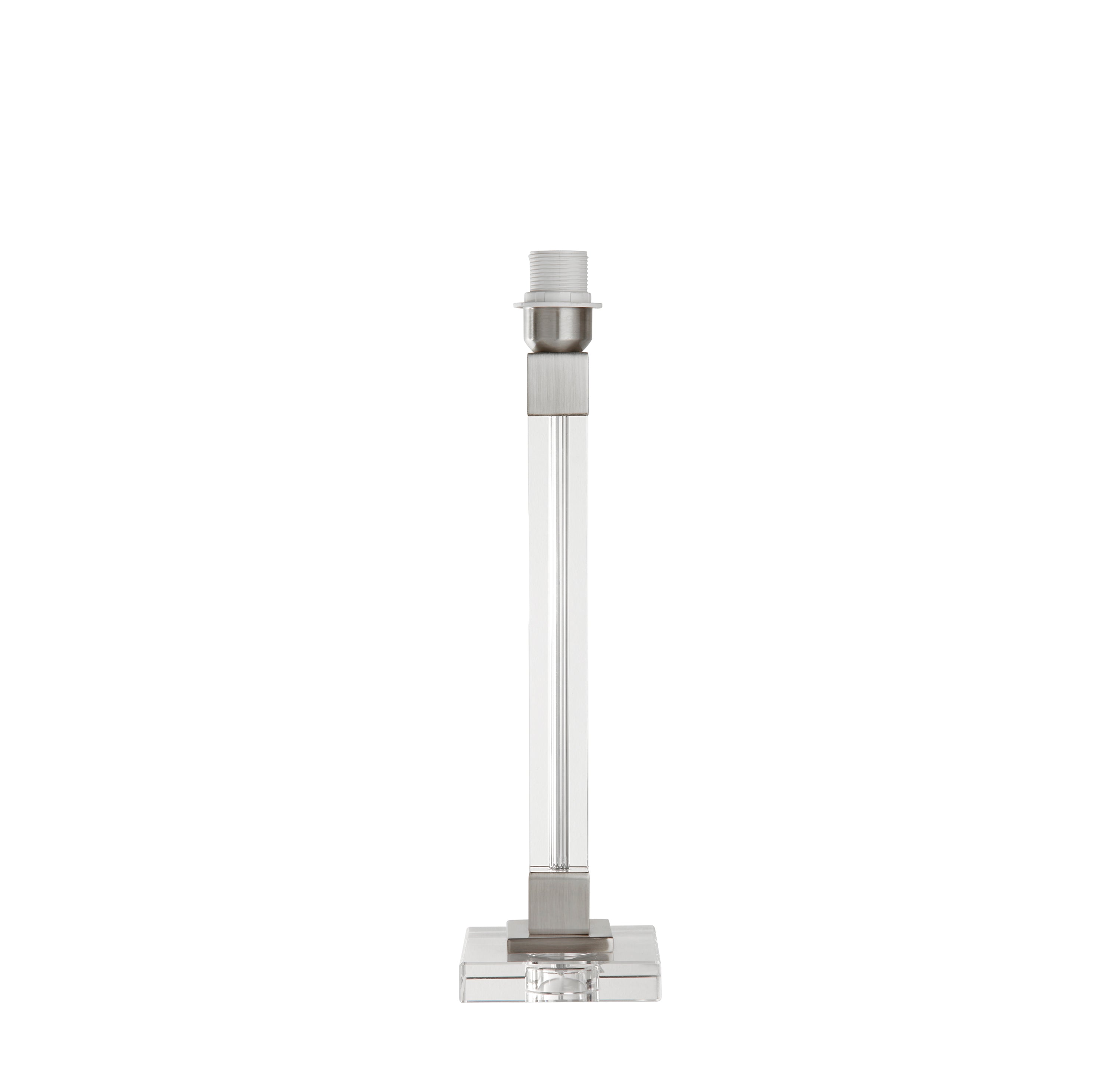 Searchlight Sarah Table Lamp Base - Satin Nickel & Crystal - Base Only