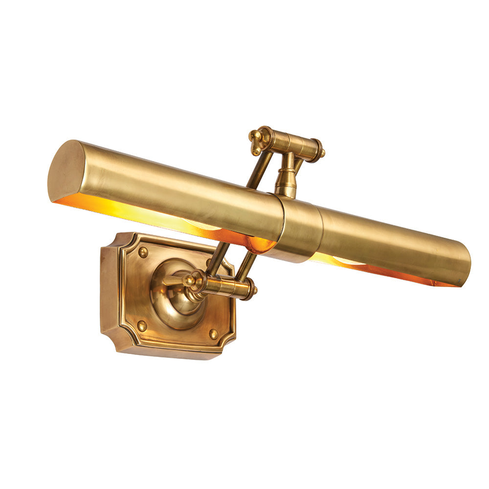 Interiors 1900 Winchester 20" 2 Light Wall Light - Solid Mellow Brass