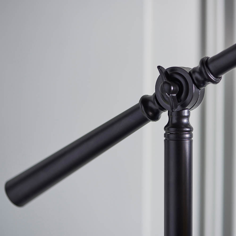 Interiors 1900 Dark Star Task Floor Lamp - Tiffany Glass