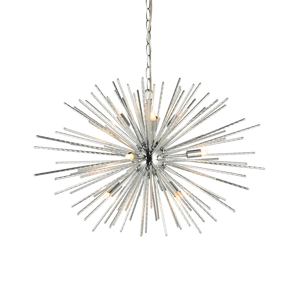 Endon Lena 9 Light Pendant - Chrome Plate