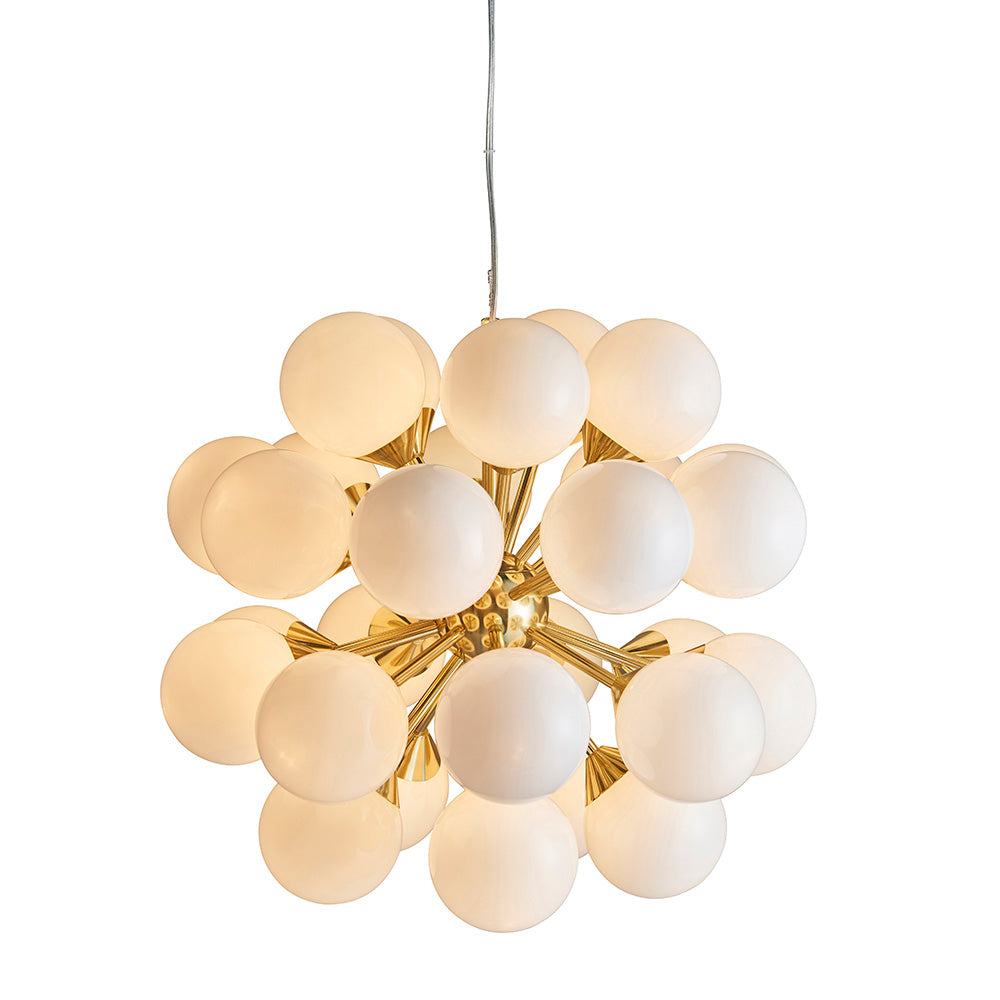 Endon Oscar 28 Light Pendant - Brushed Brass