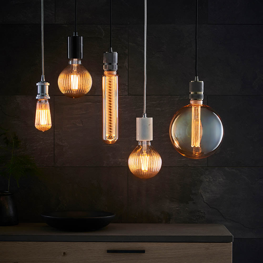 Endon Urban Single Light Pendant - Antique Brass Plate