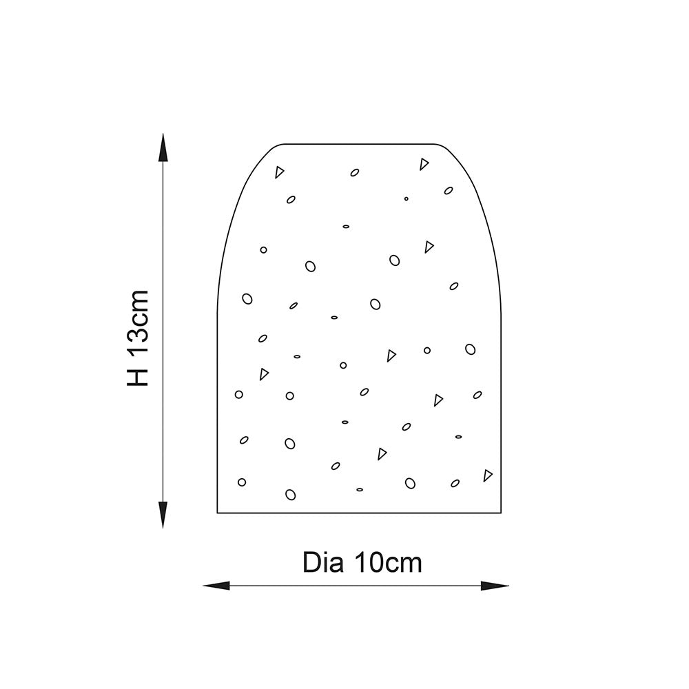 Endon Terrazzo Single Light Table Lamp - White Terrazzo
