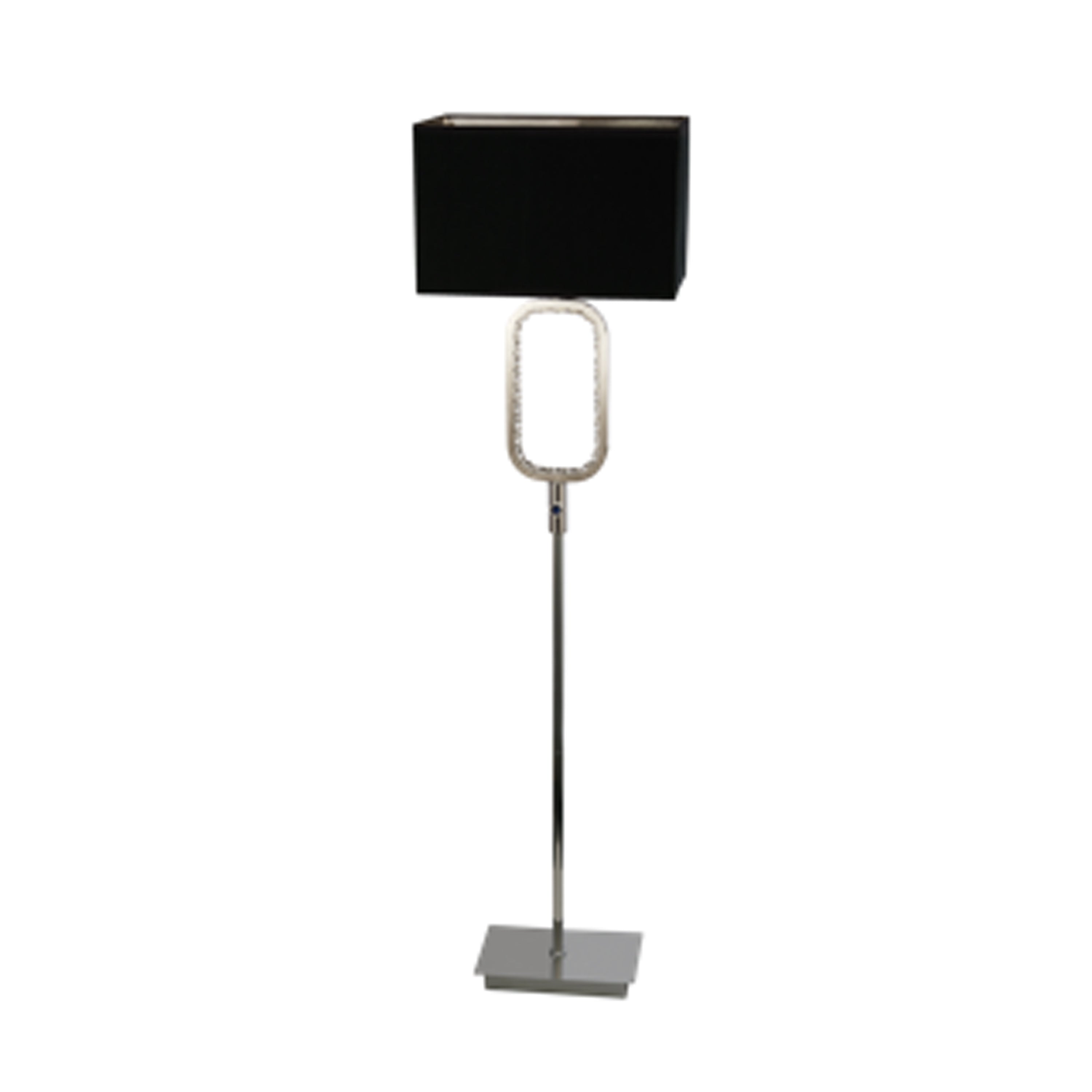 Searchlight Brunswick Floor Lamp LED Base - Chrome with Crystal Glass