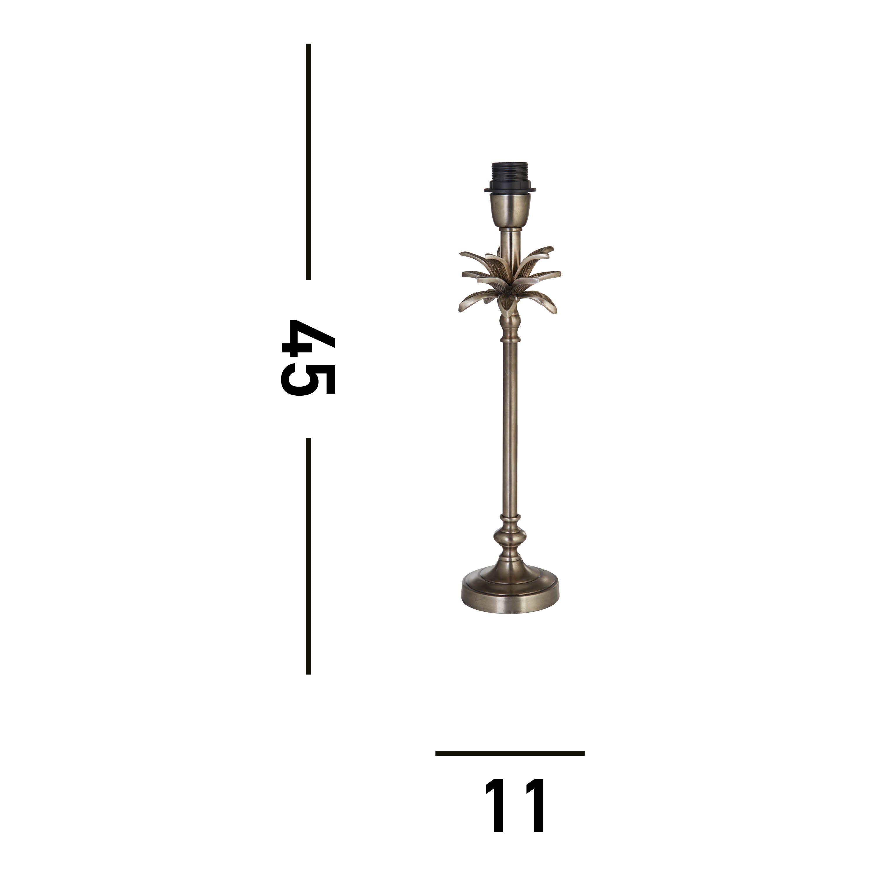 Searchlight Paisley Table Lamp Base - Antique Nickel - Base Only