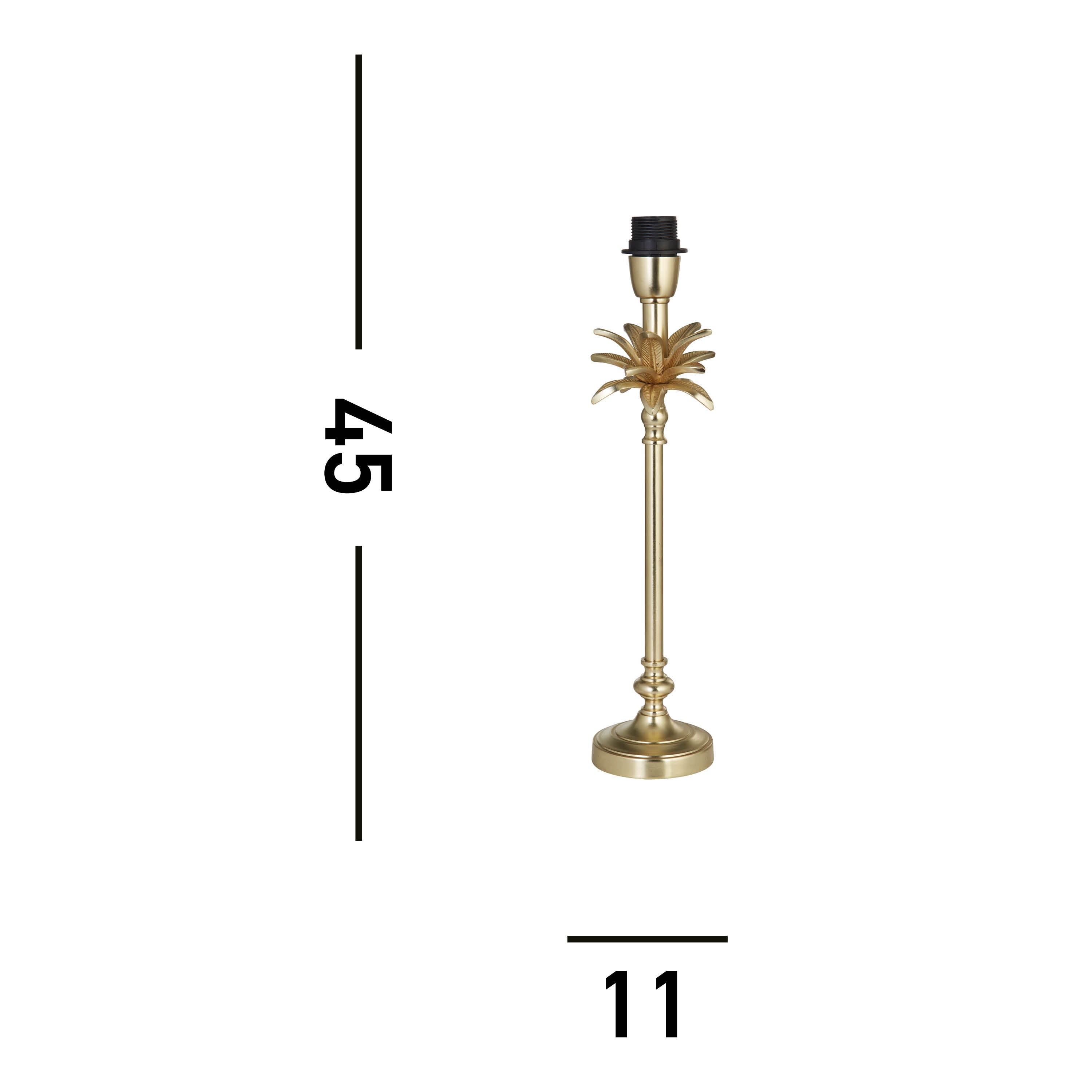 Searchlight Paisley Table Lamp Base - Satin Brass - Base Only