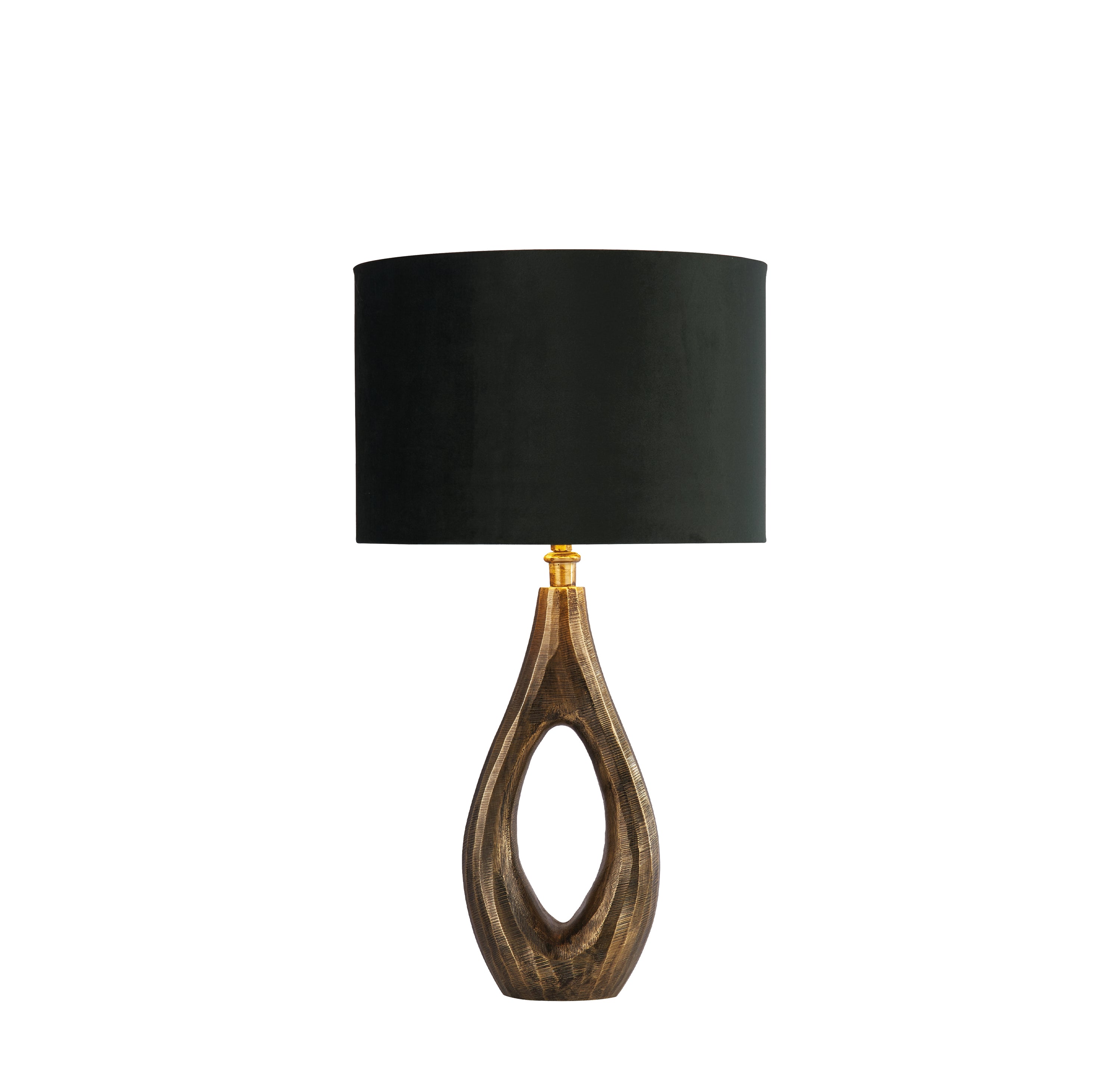 Searchlight Brock Table Lamp Base - Antique Brass - Base Only