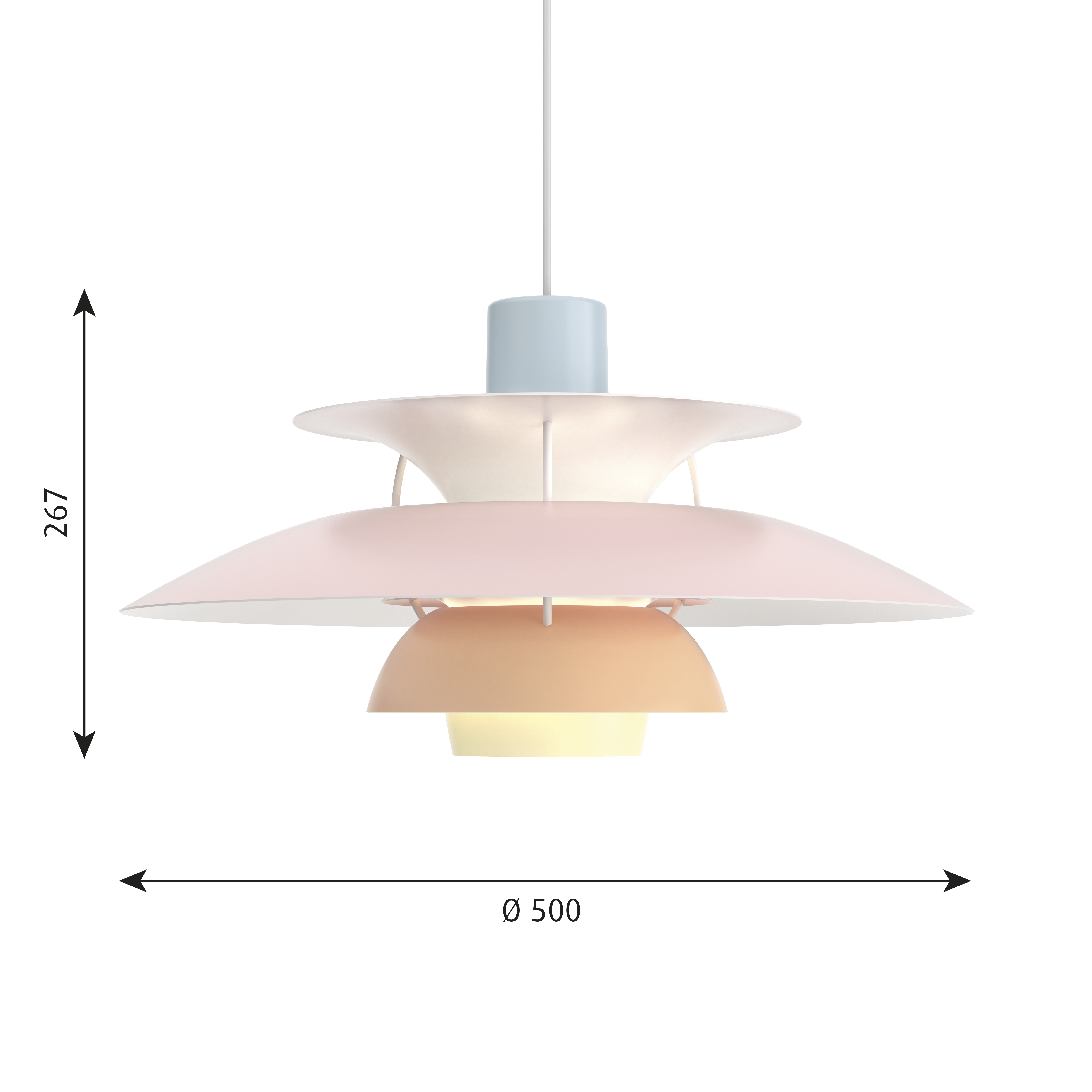 Louis Poulsen PH 5 Pendant Light - Pastels Collection