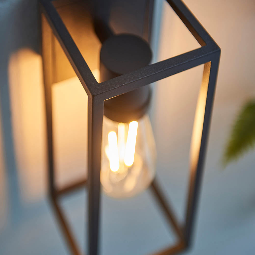 Endon Herbert Single Light Wall Light - Textured Black