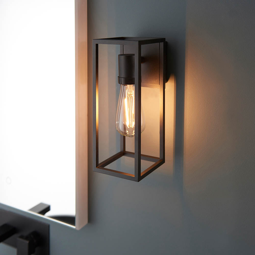 Endon Herbert Single Light Wall Light - Textured Black