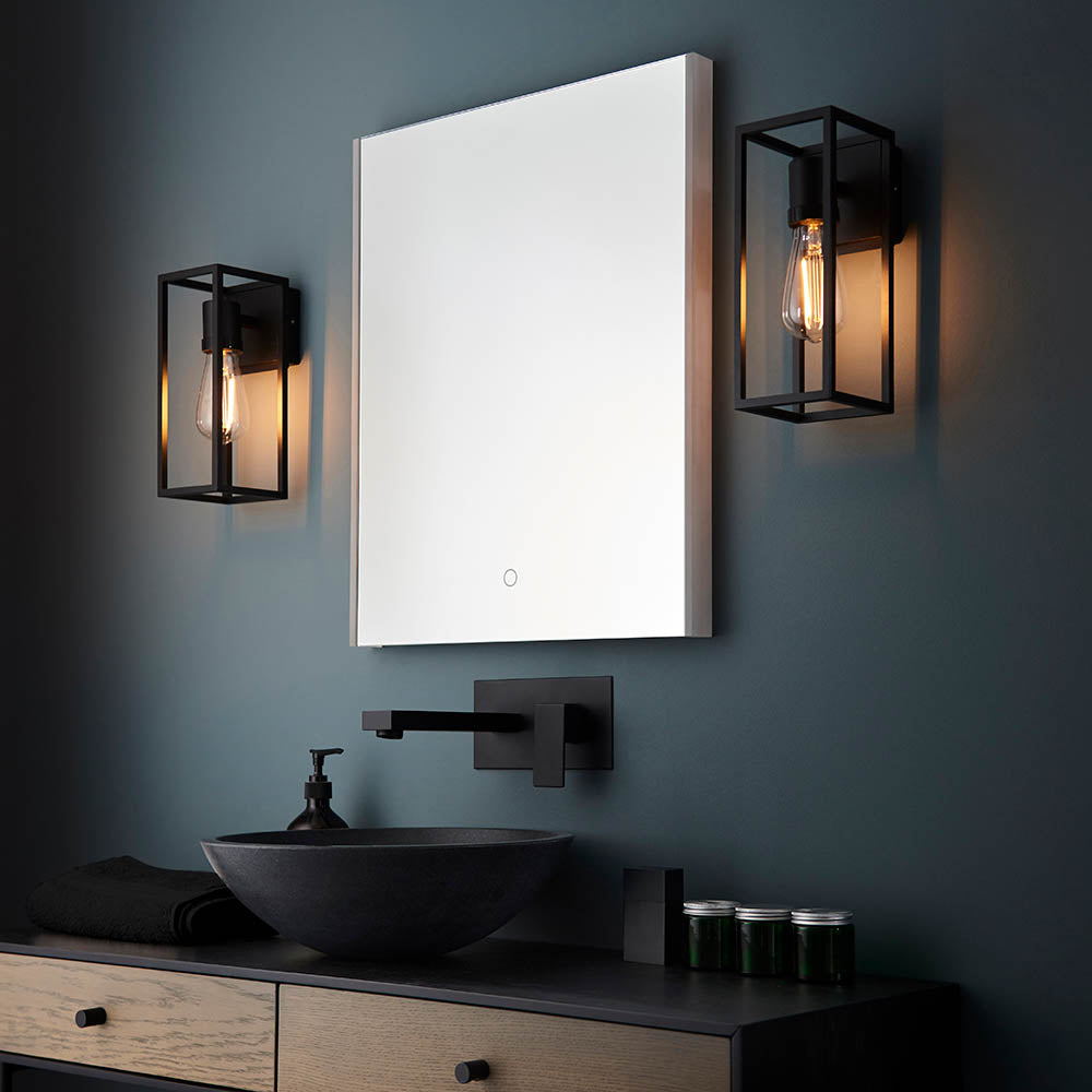 Endon Herbert Single Light Wall Light - Textured Black