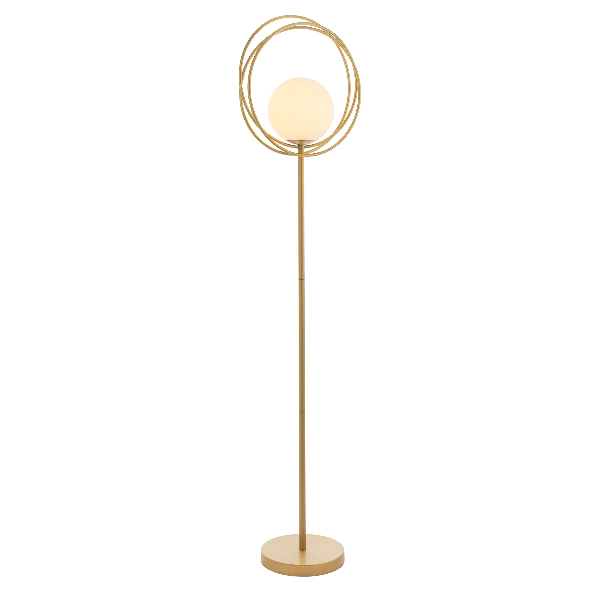 Endon Saturn Floor Lamp - Brushed Gold