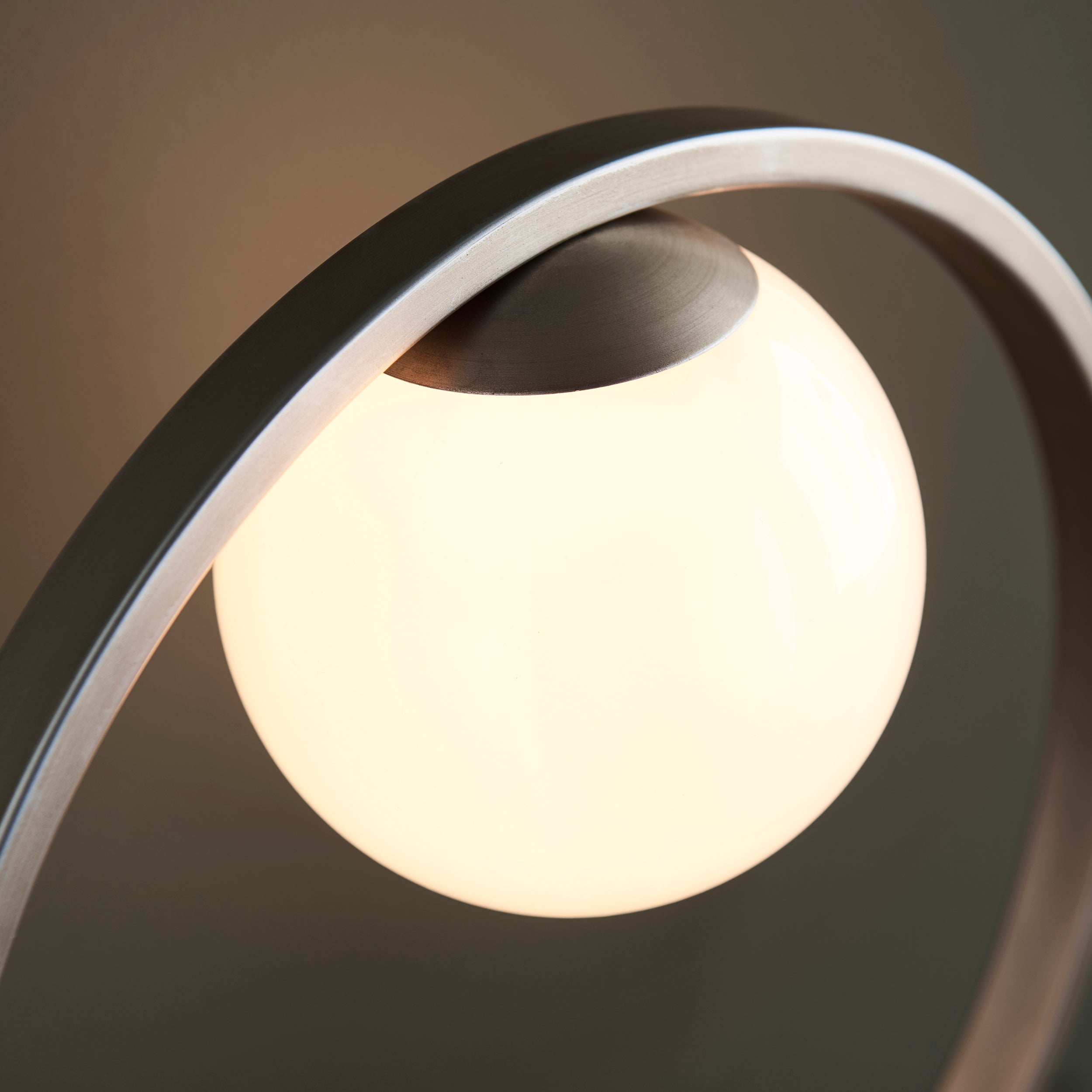 Endon Enzo Table Lamp - Brushed Silver