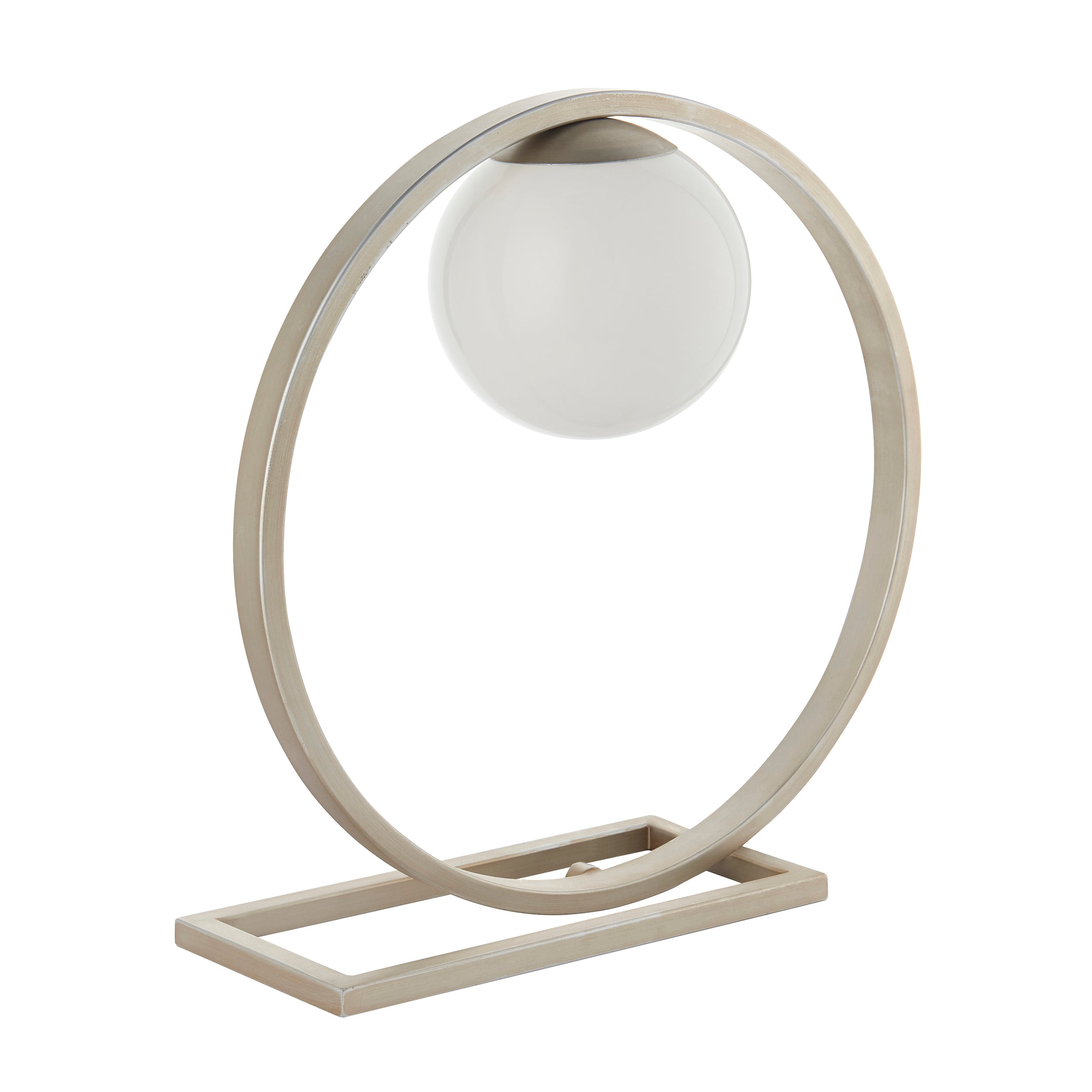 Endon Enzo Table Lamp - Brushed Silver