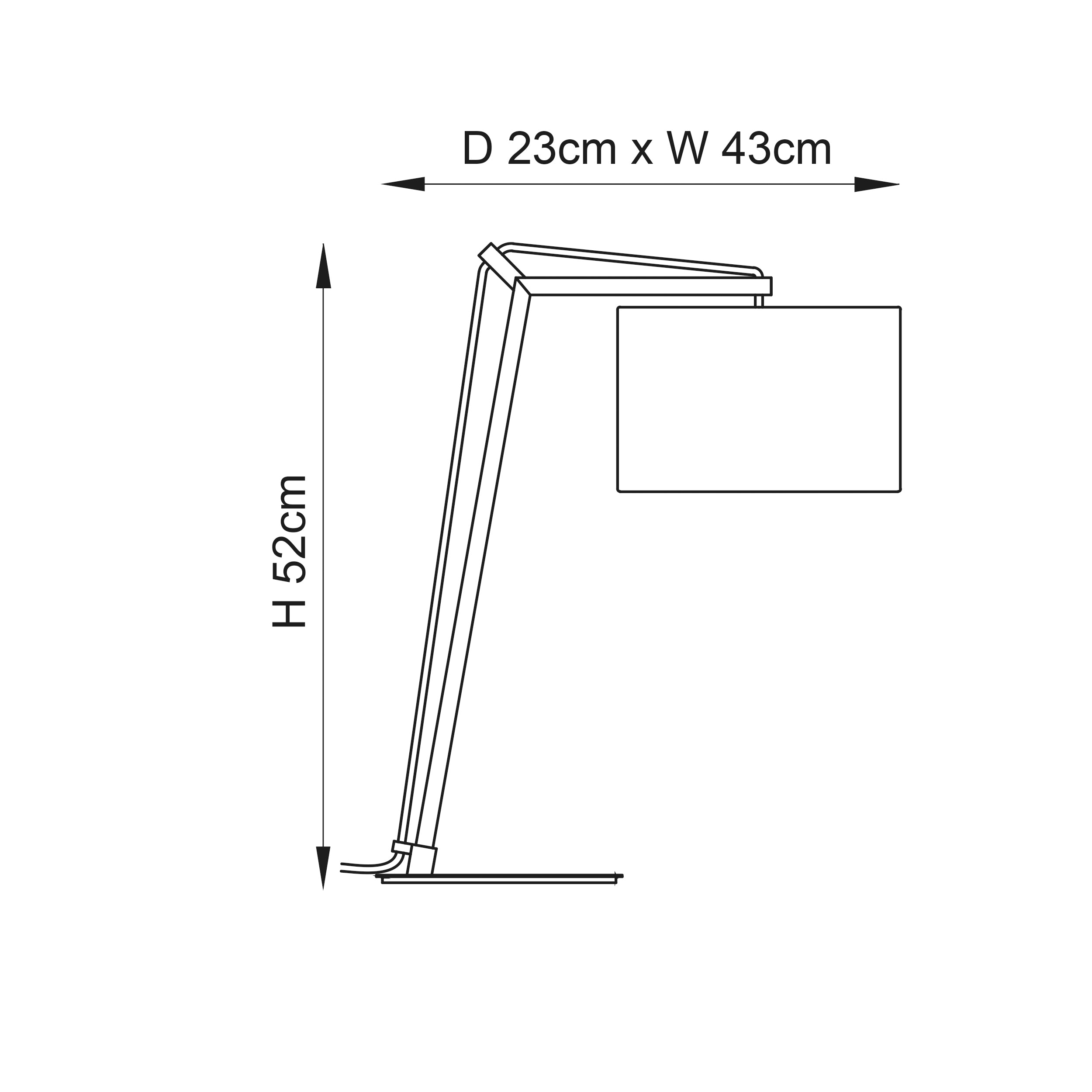 Endon Point Table Lamp - Matt Brass And Black Shade