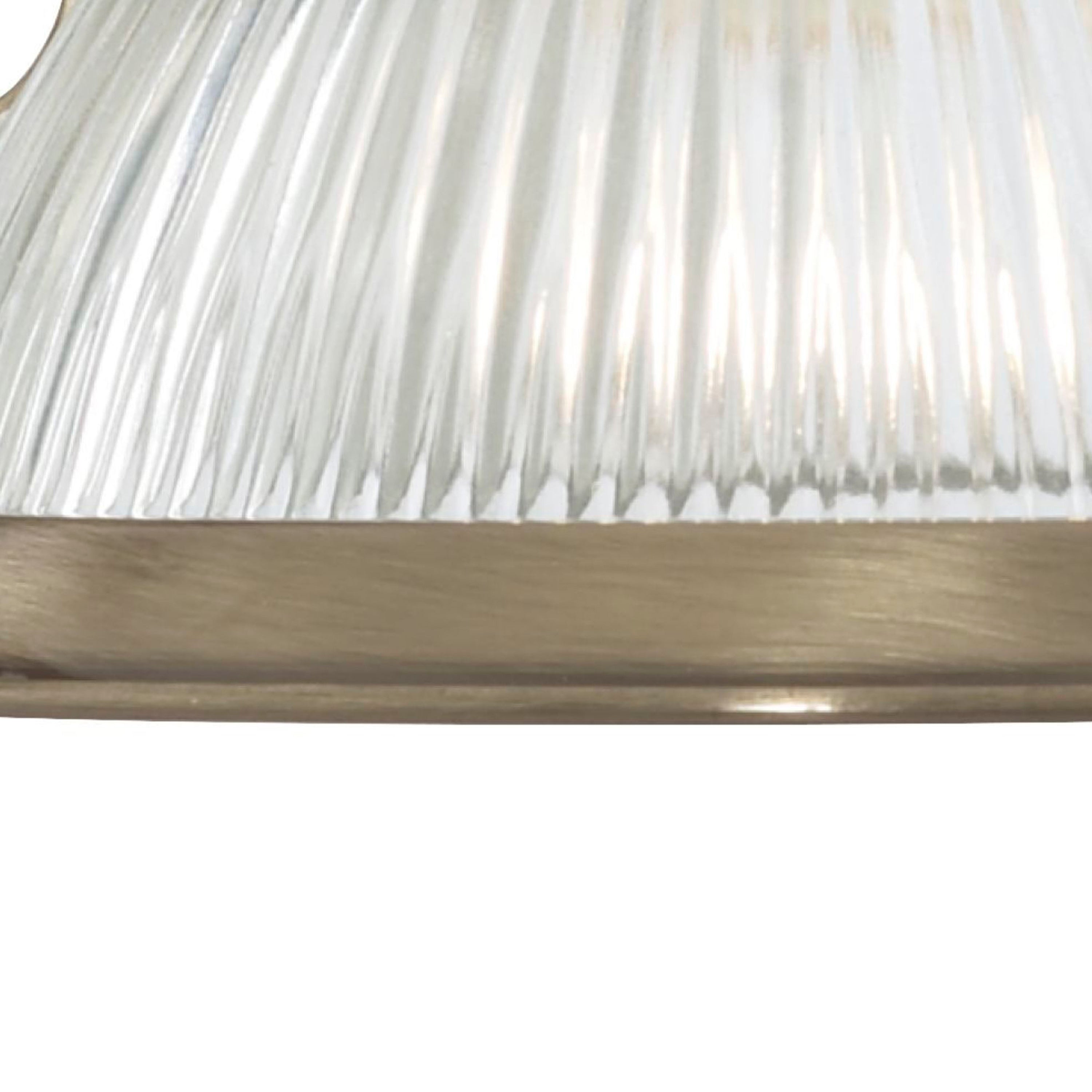 Searchlight Aintree Wall Light - Antique Brass & Clear Glass