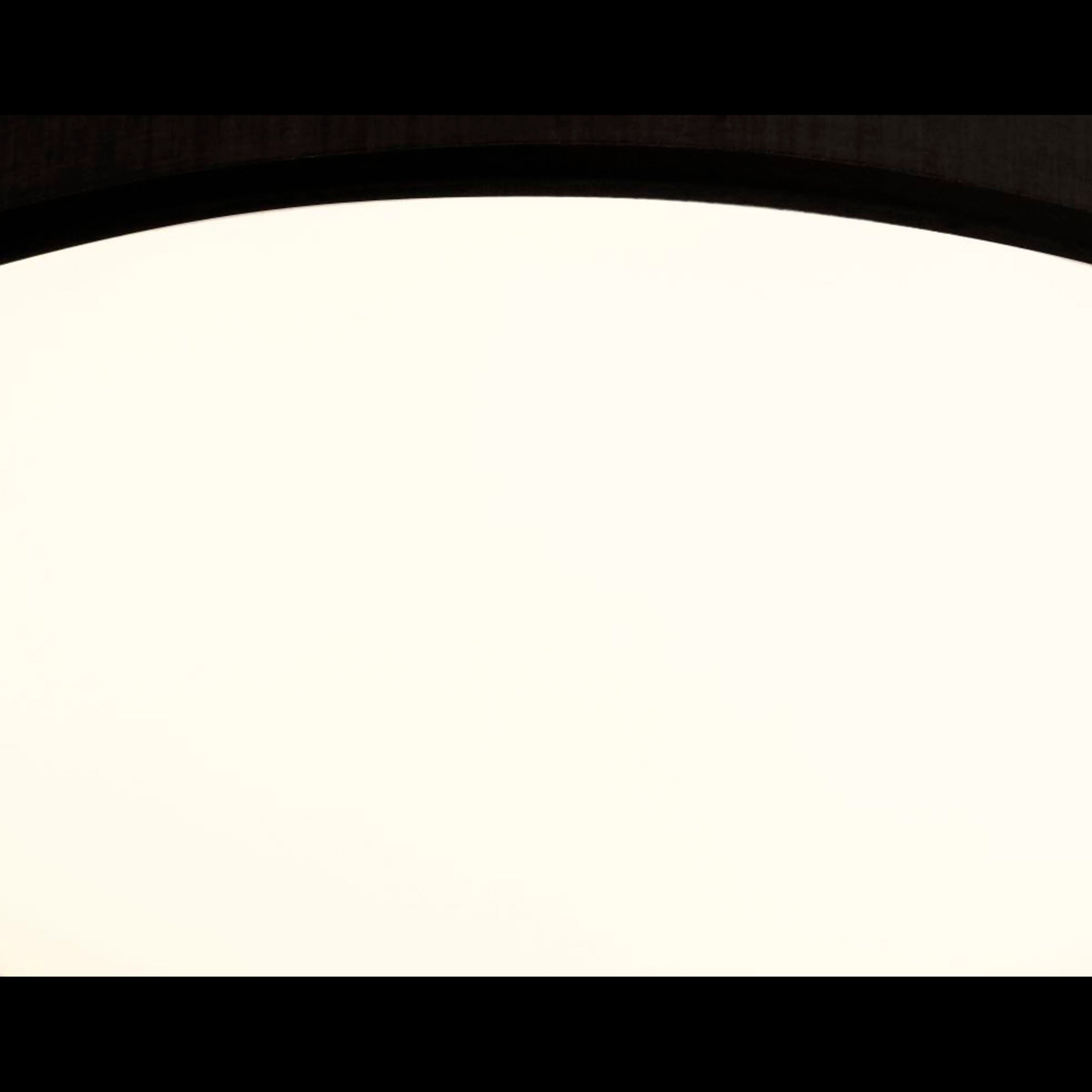 Searchlight Garson LED Flush Ceiling Light - Black/Gold Shade & Acrylic Diffuser