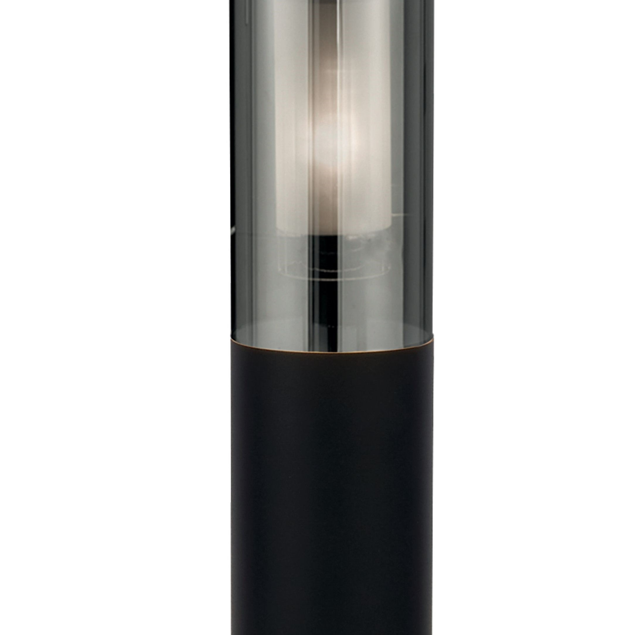 Searchlight Barnet 450mm Outdoor IP44 Post - Black & Smoked Diffuser