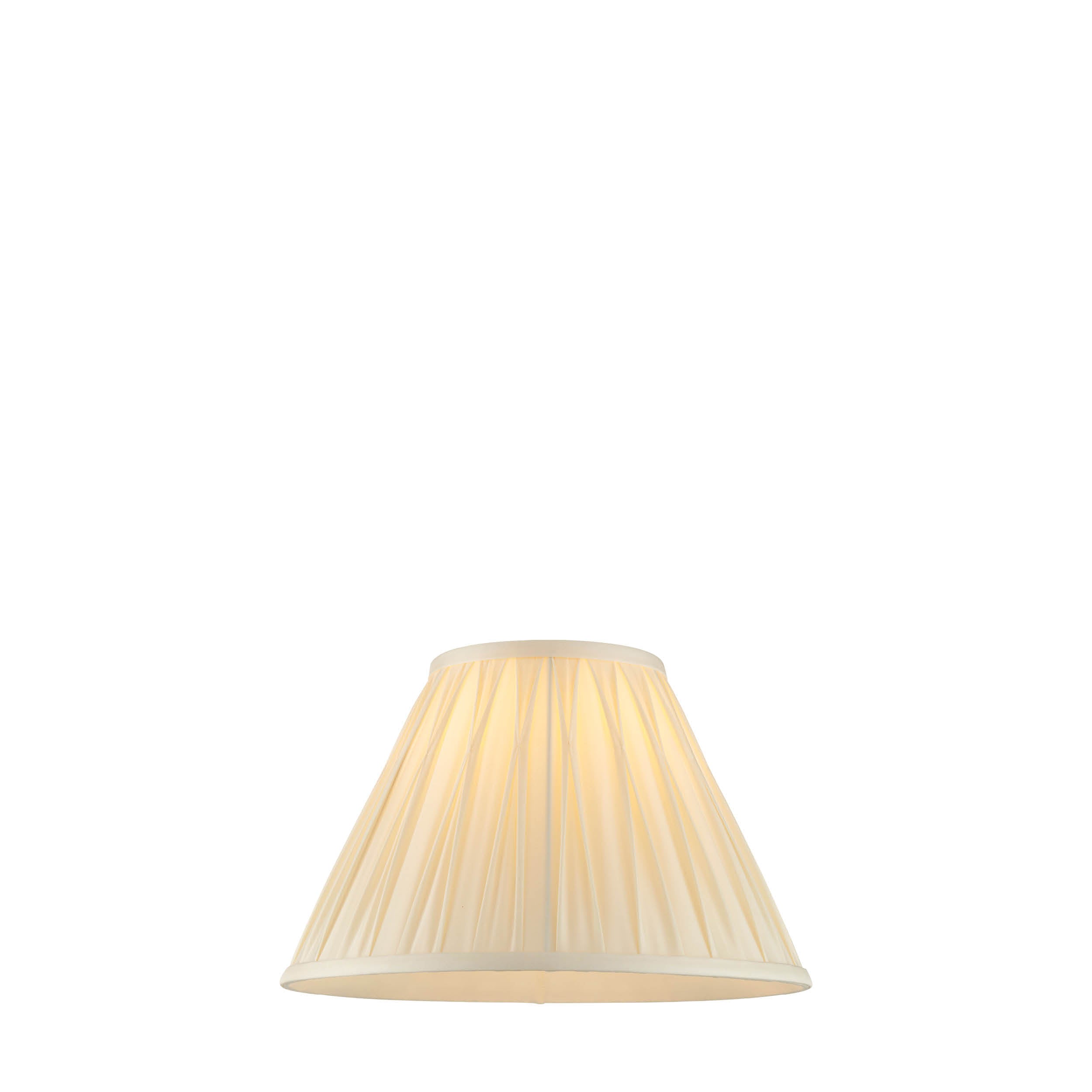 Endon Chatsworth 12" Single Light Shade - Ivory Silk - Shade Only