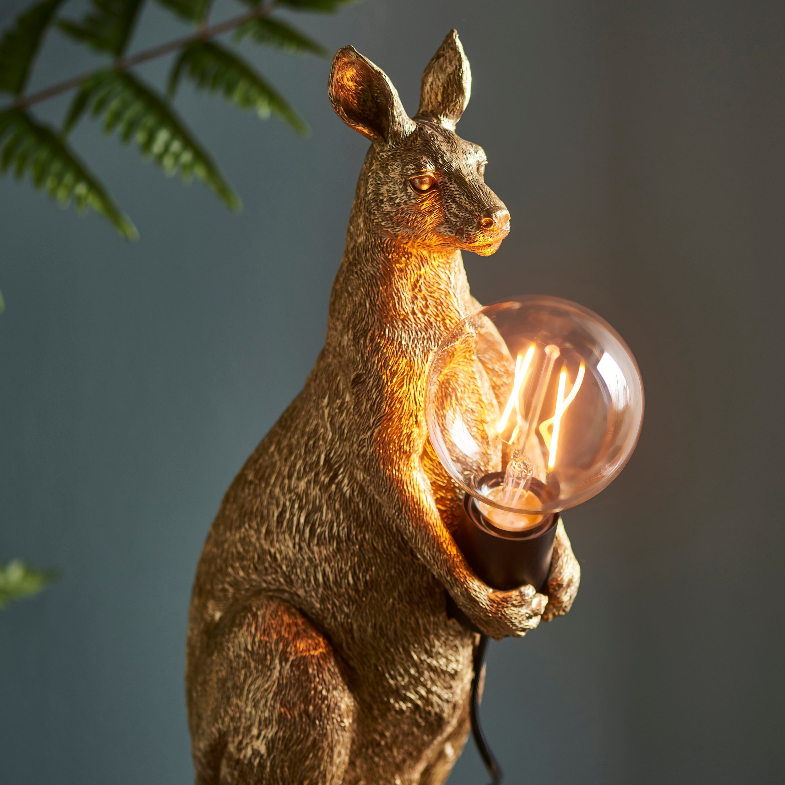 Endon Skippy The Kangaroo Table Lamp - Vintage Gold