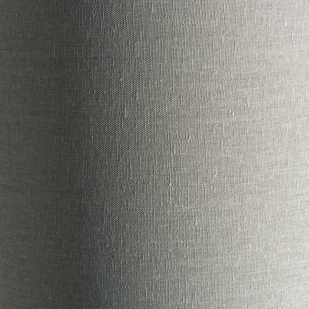 Endon Fraser Single Light Floor Lamp - Satin Brass Plate & Neutral Linen Mix Fabric