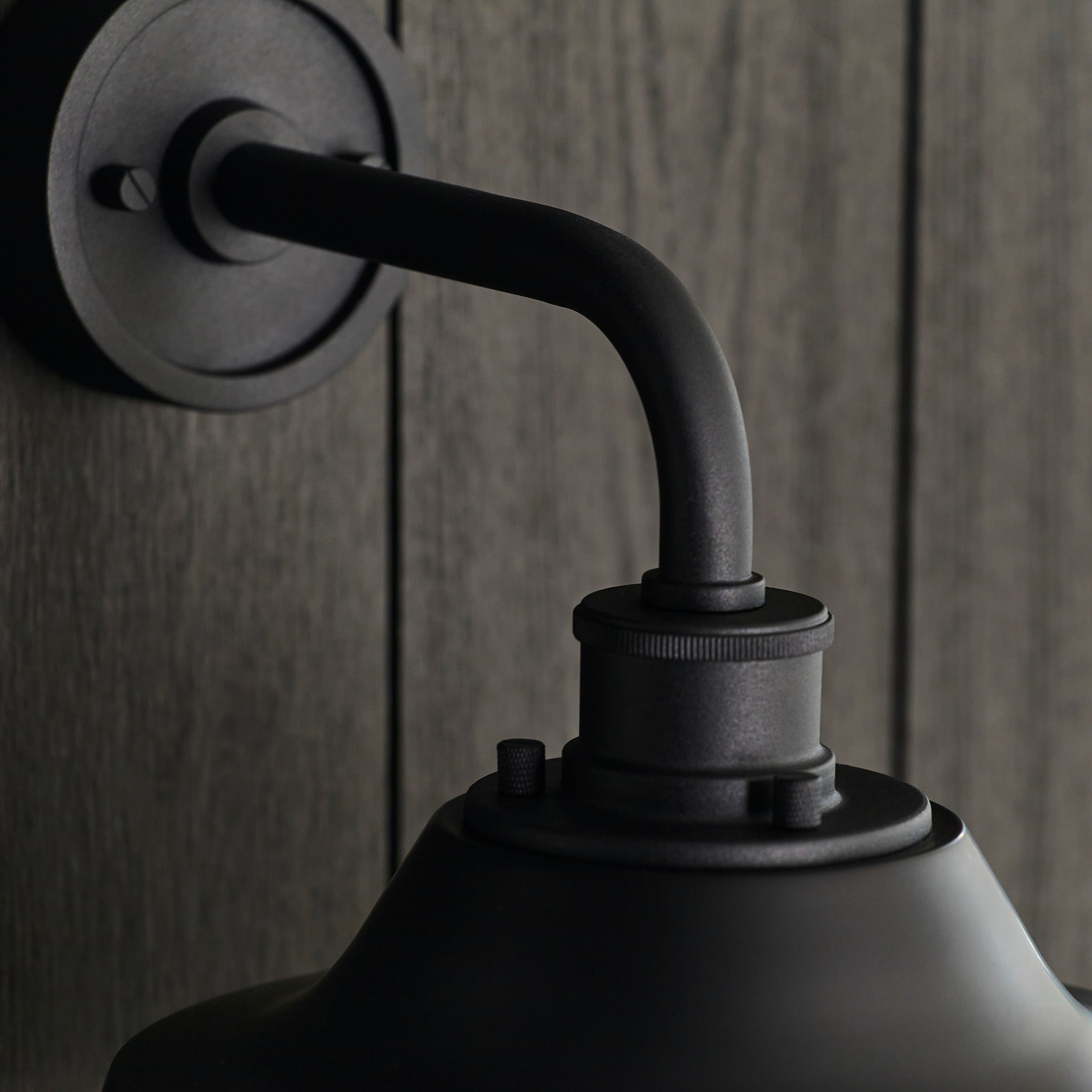 Endon Coop Caged Single Wall Light - Textured Black