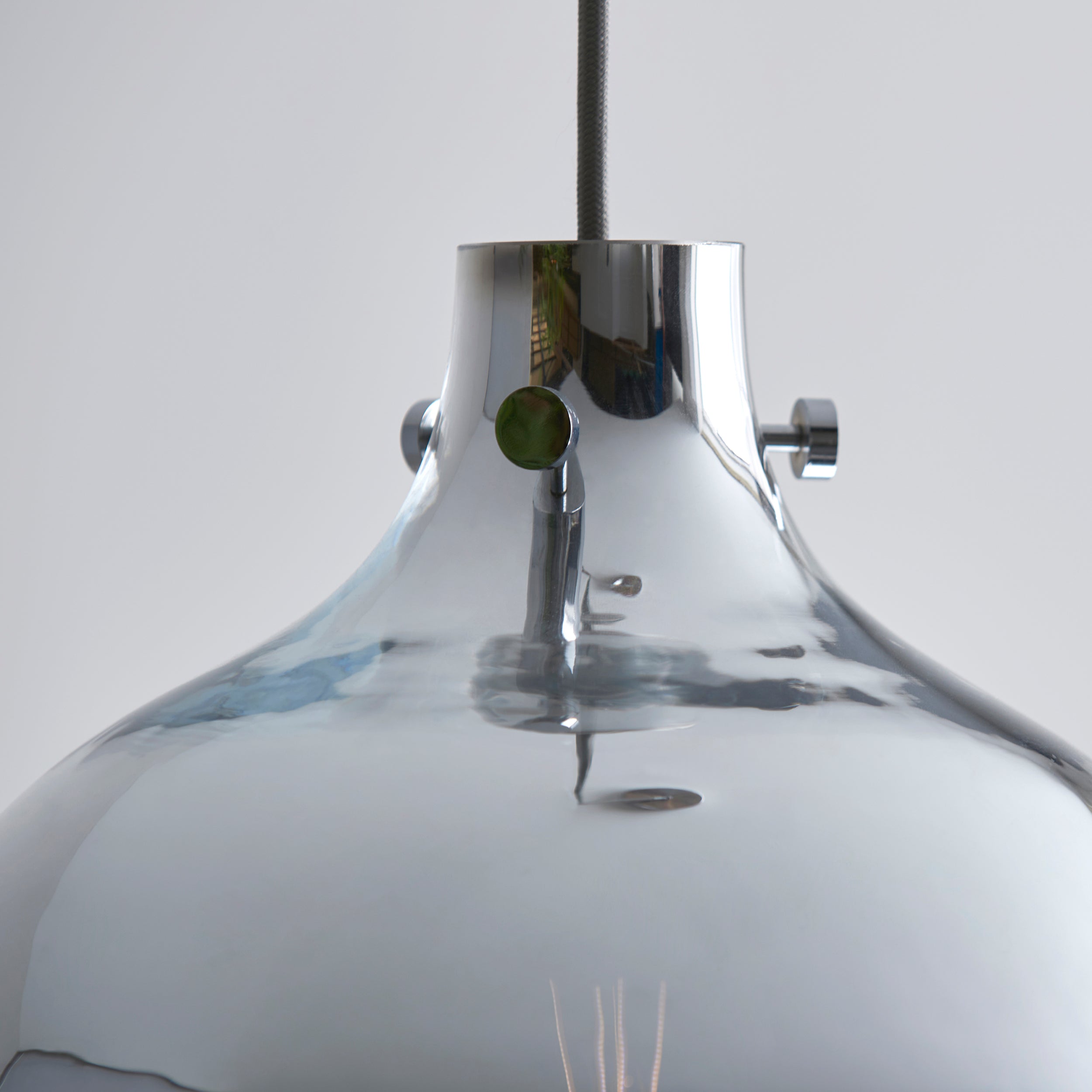 Endon Chromatic Single Light Pendant - Ombre Effect Chrome