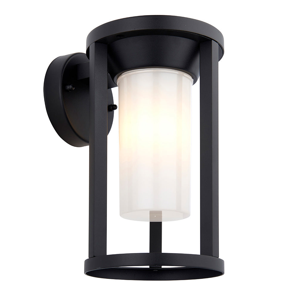 Endon Braden Single Light Wall - Textured Black & White Pc