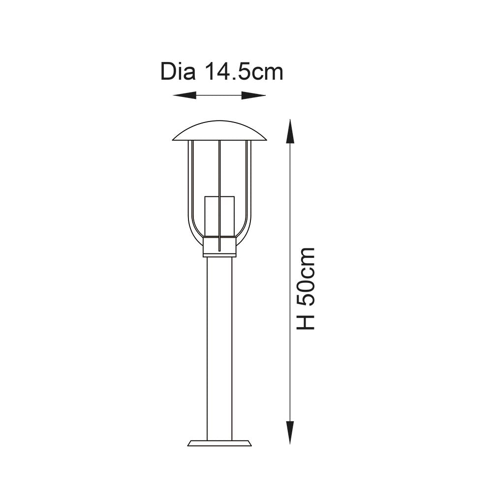 Endon Quinn Single Light Floor Lamp - Textured Black & Clear Pc