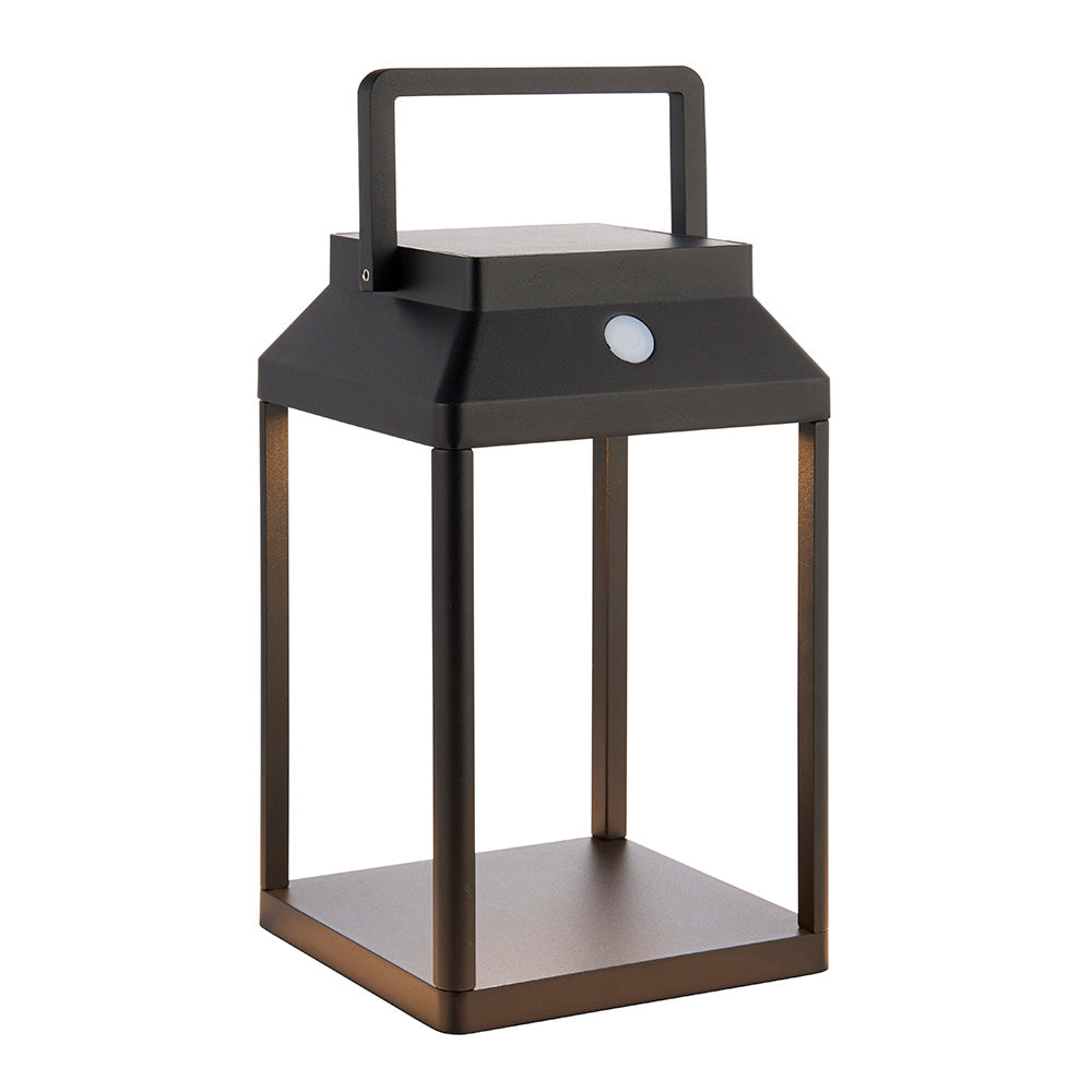 Endon Linterna Medium Single Light Table Lamp - Solar - Textured Black