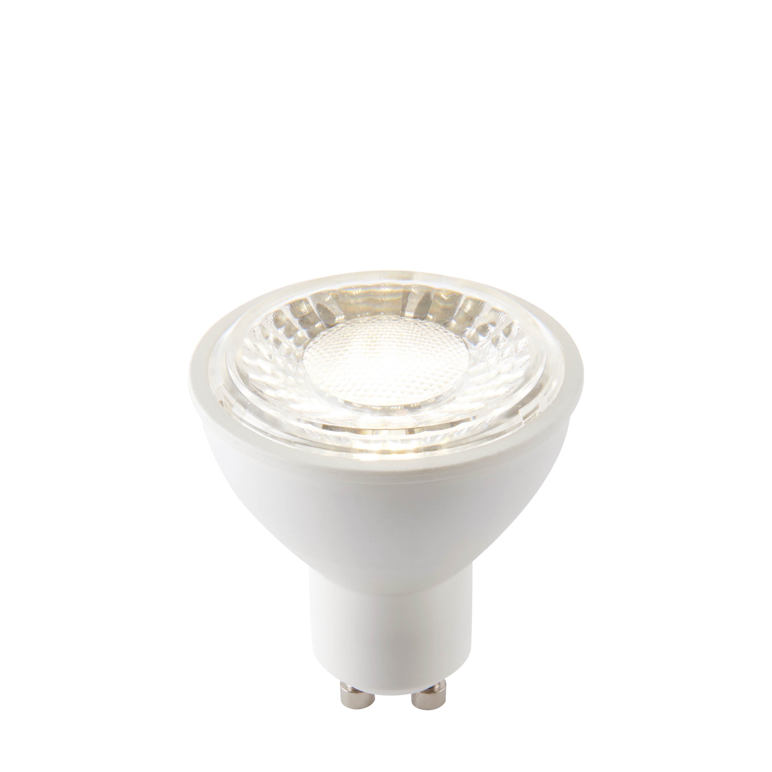 Endon GU10 LED SMD 60º 7W Lamp - 4000K - Dimmable - Matt White Plastic