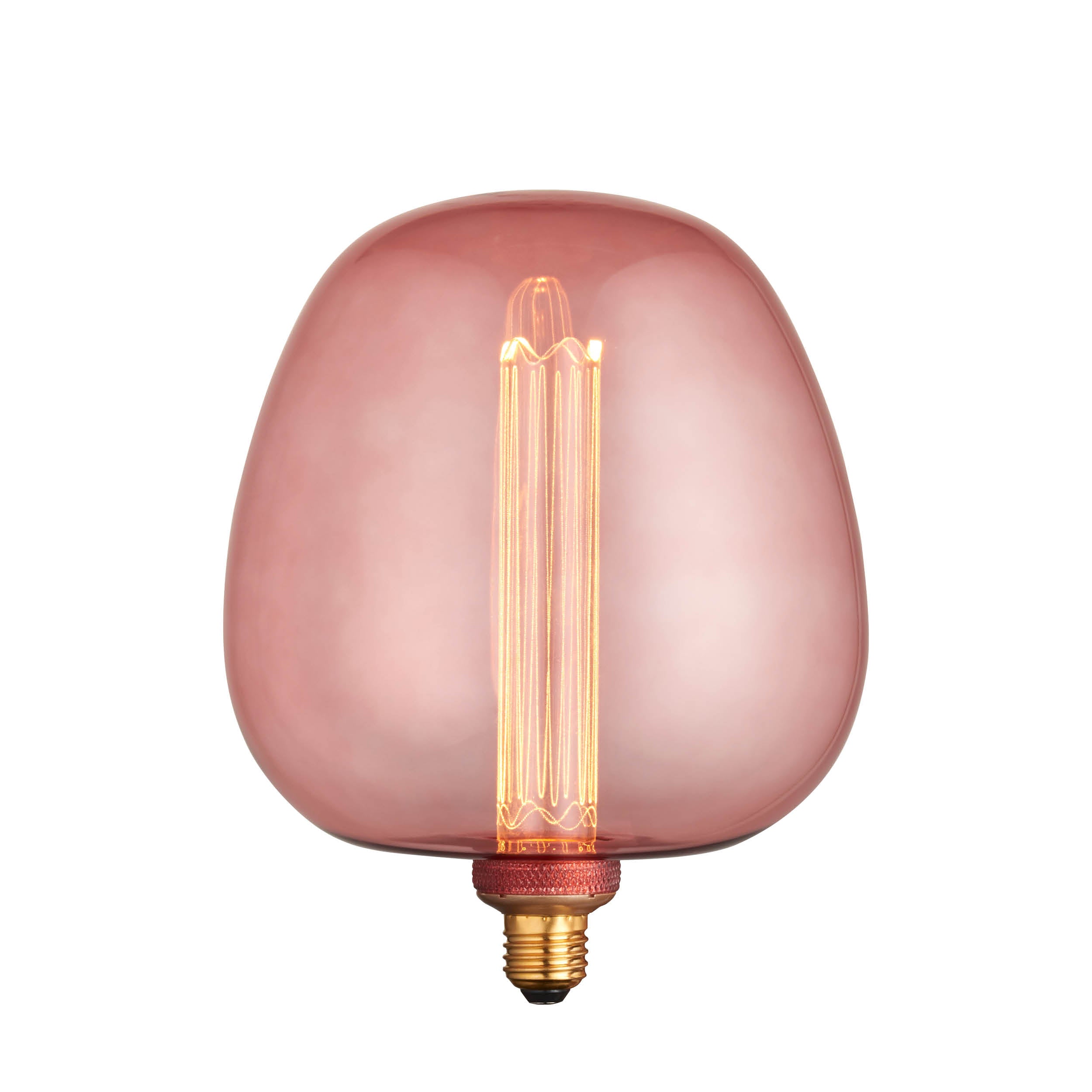 Endon Roves E27 LED 2.8W Anti Glare - 1800K - Non-Dimmable - Pink Tinted