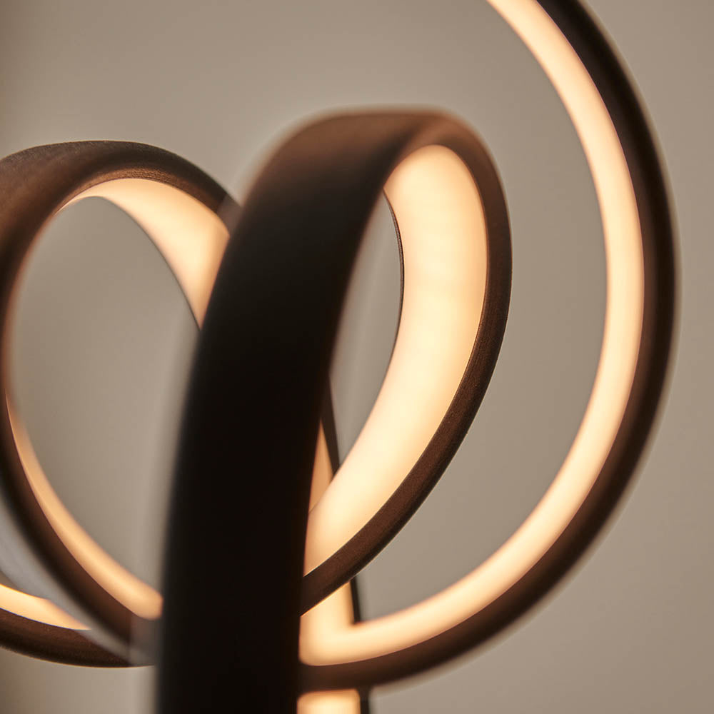 Endon Cosma 5 Light Pendant - Textured Black & White Silicone