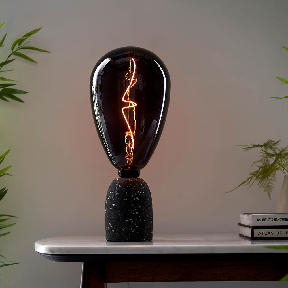 Endon Wisp E27 LED 4W Filament Bulb - 1800K - Non-Dimmable - Smoked Glass