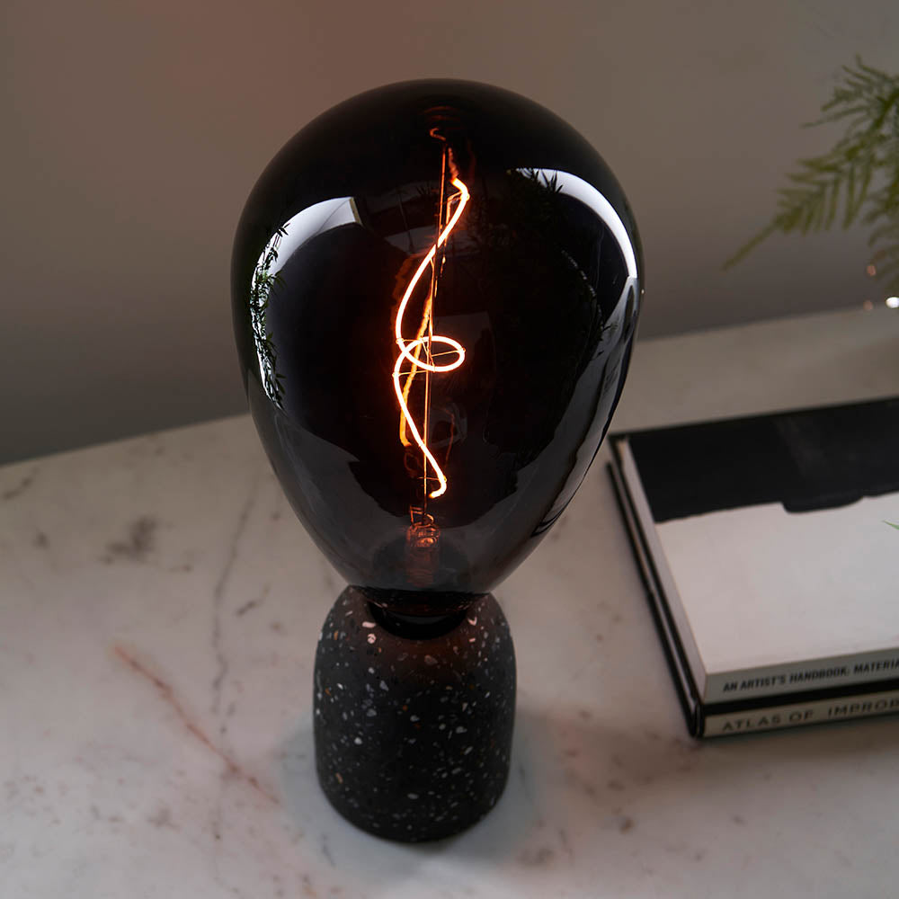 Endon Wisp E27 LED 4W Filament Bulb - 1800K - Non-Dimmable - Smoked Glass