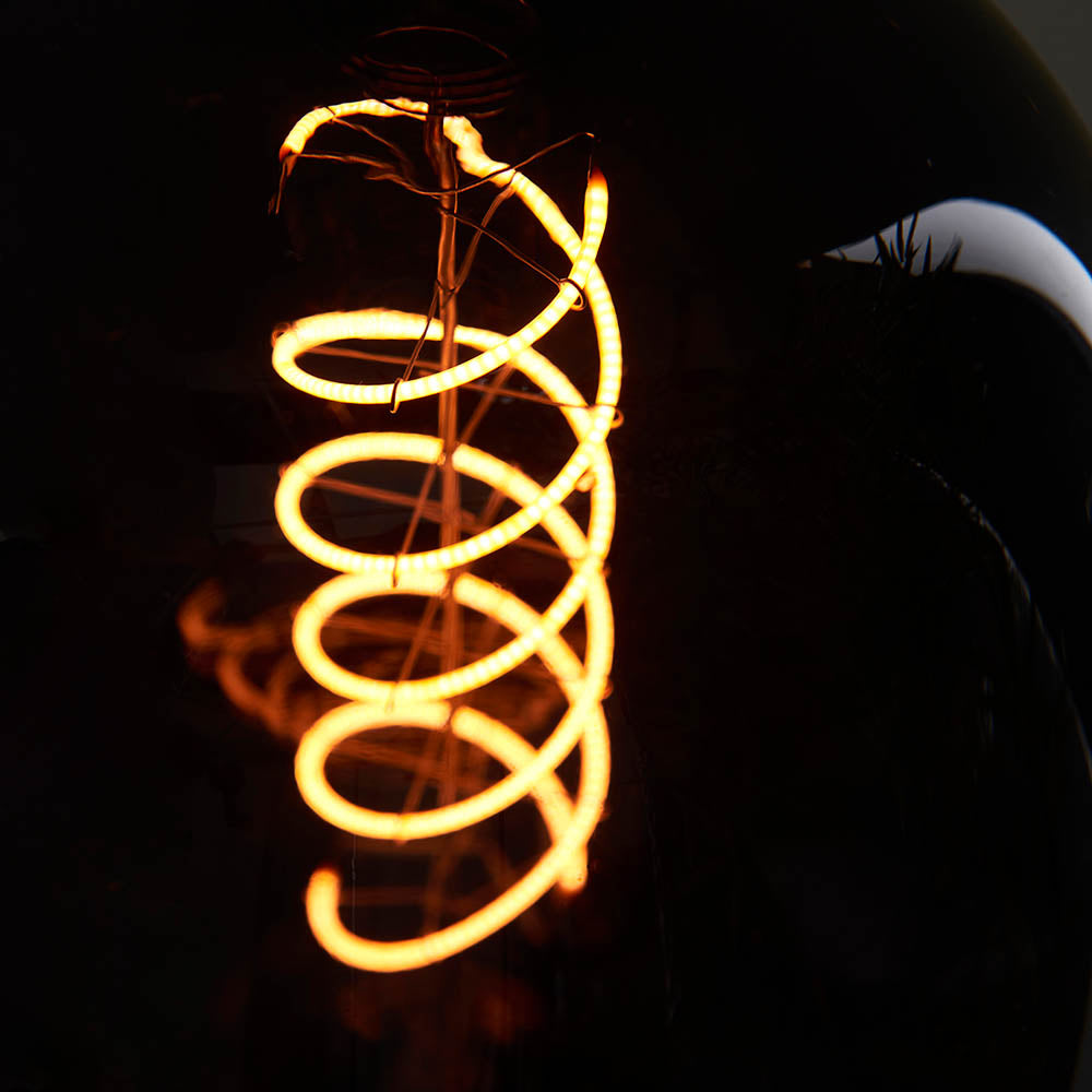 Endon Helix E27 LED 4W Filament Bulb - 1800K - Non-Dimmable - Smoked Glass