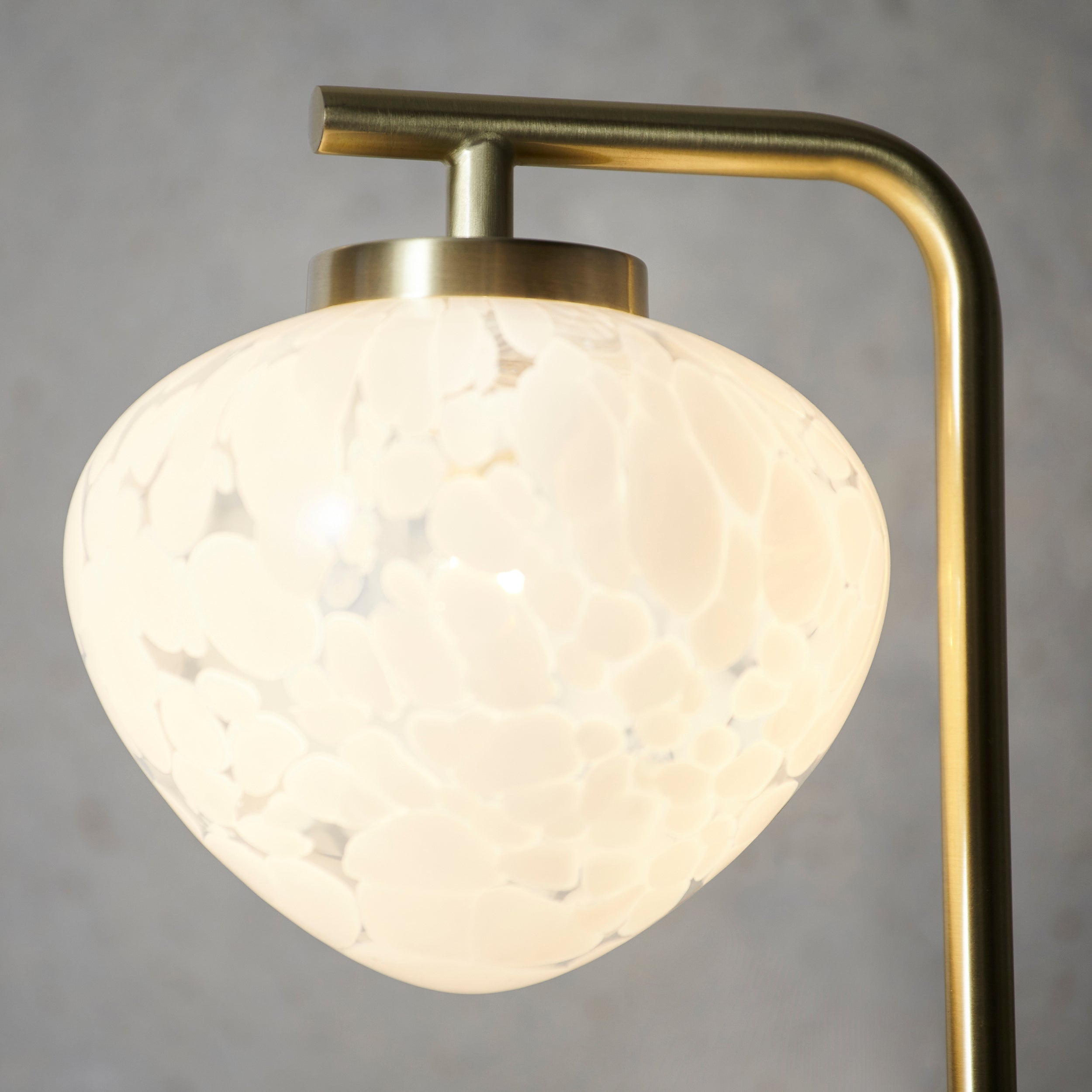 Endon Mali Table Lamp - Confetti Glass & Satin Brass