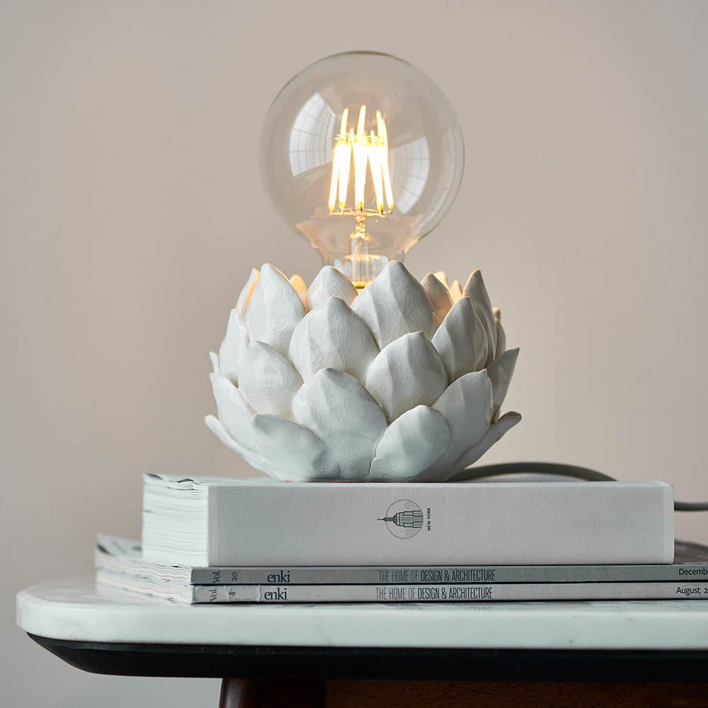 Endon Artichoke Table Lamp Base - Oatmeal Crackle Finish - Base Only