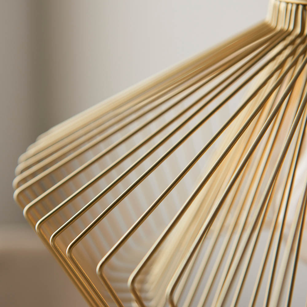 Endon Kimberley Single Caged Pendant - Gold Painted
