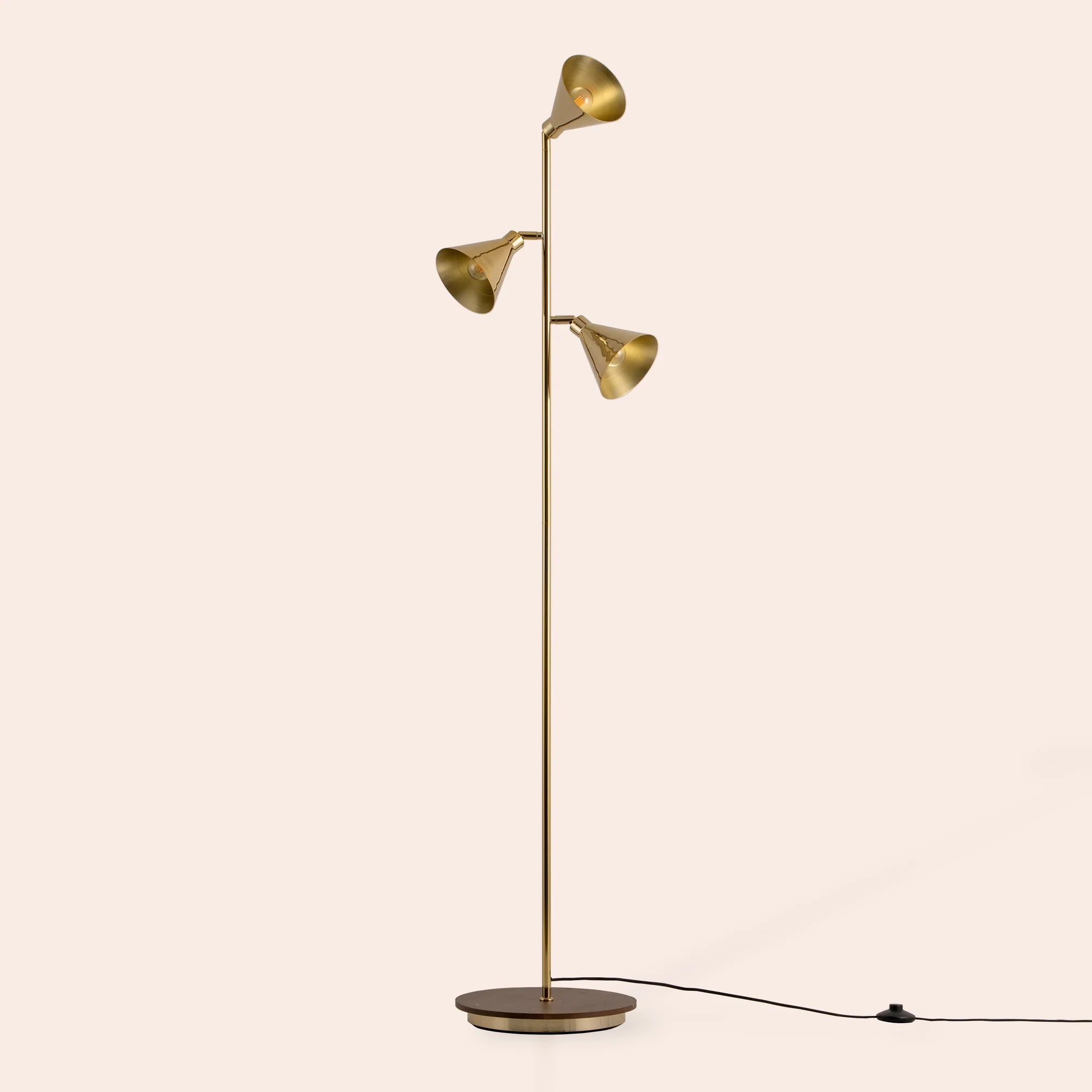 houseof. Cone Floor Lamp - Brass